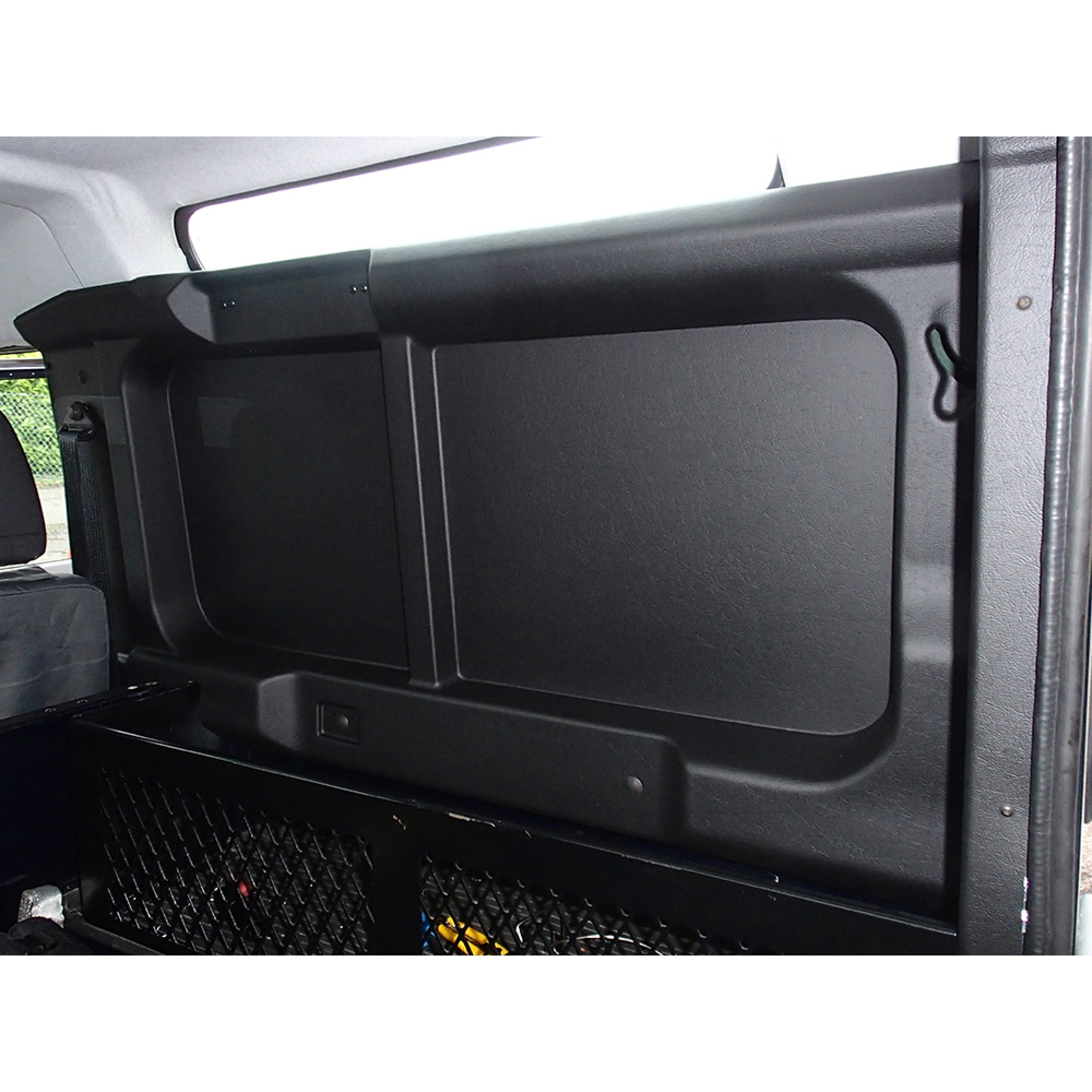 Rear Black Window Surround No Window Cutout for Defender 90