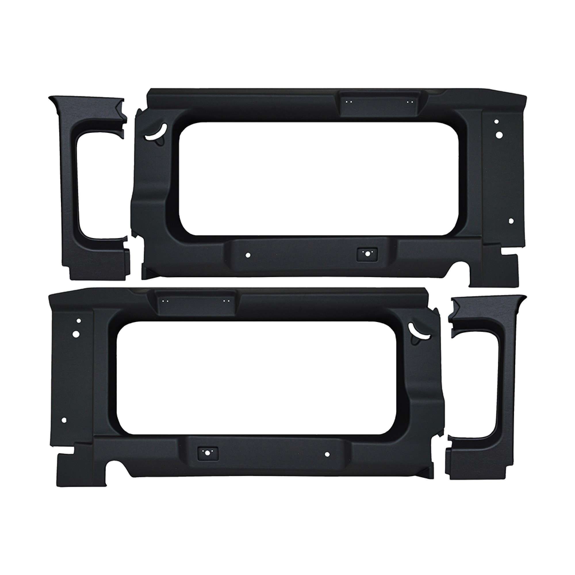 Rear Black Window Surround with Window Cutout Defender 90