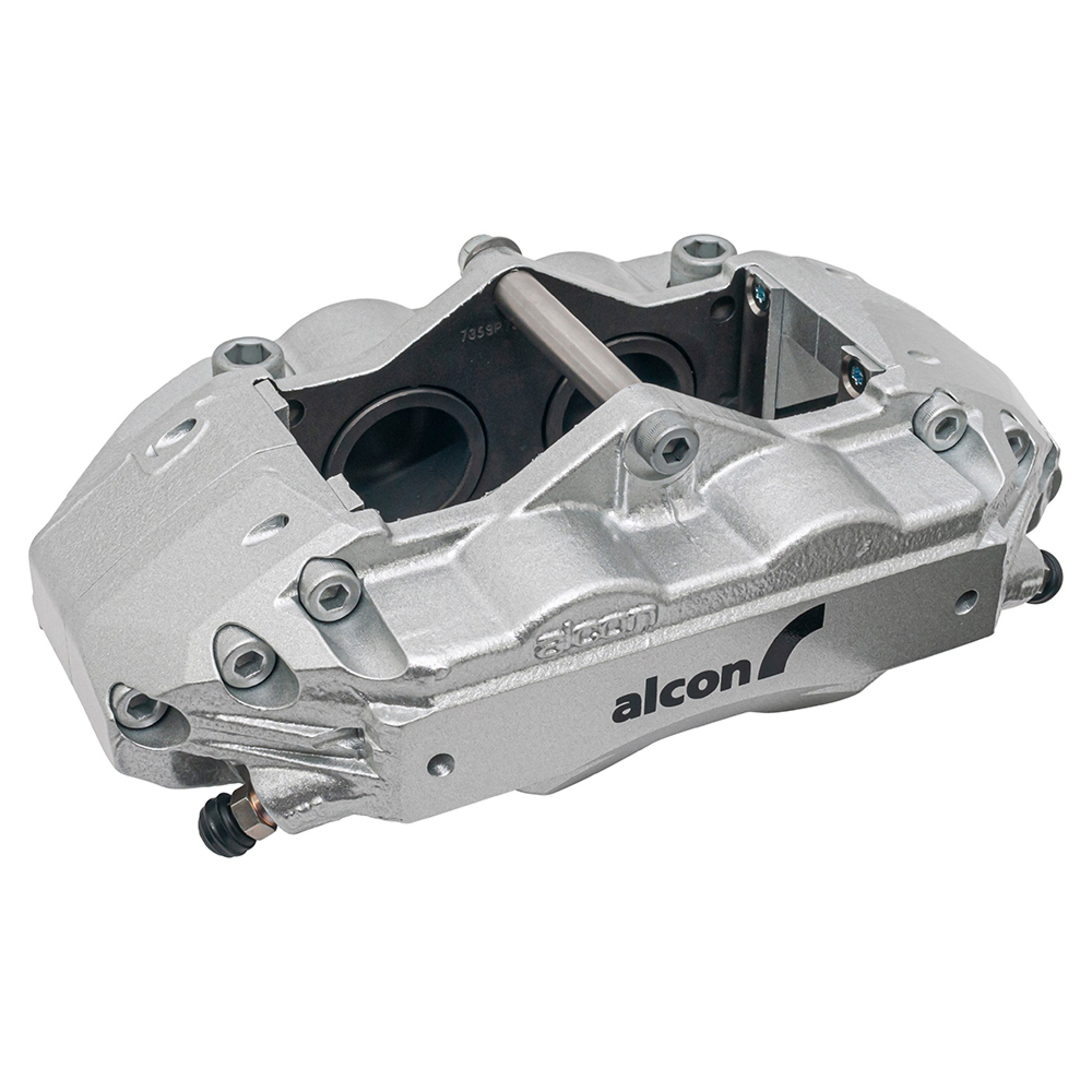 Alcon 4 Piston Front Disc Caliper Kit - Defender 16" Wheels - Silver