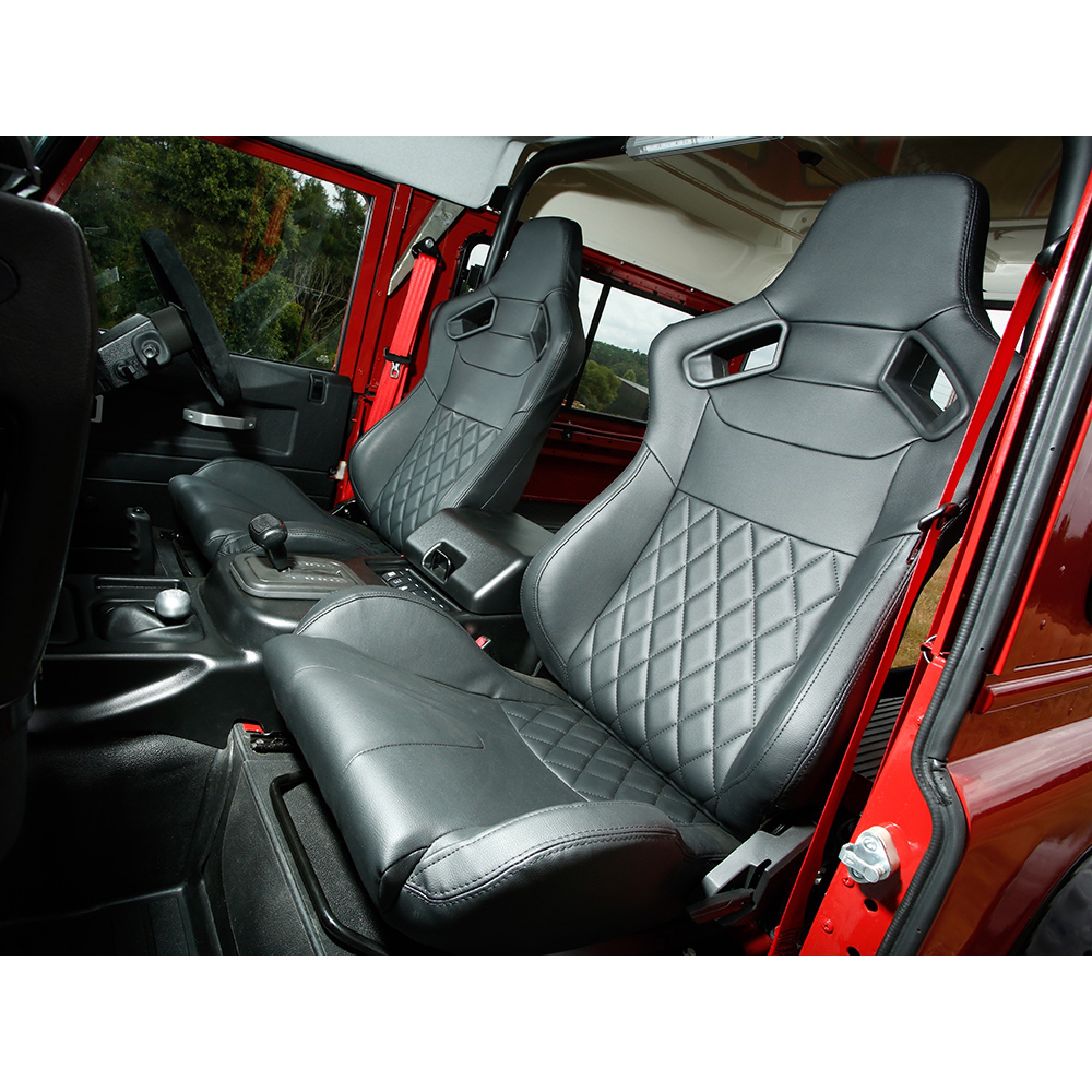 Diamond Pattern Sport Seats - Set Of 2 - Heated for Defender