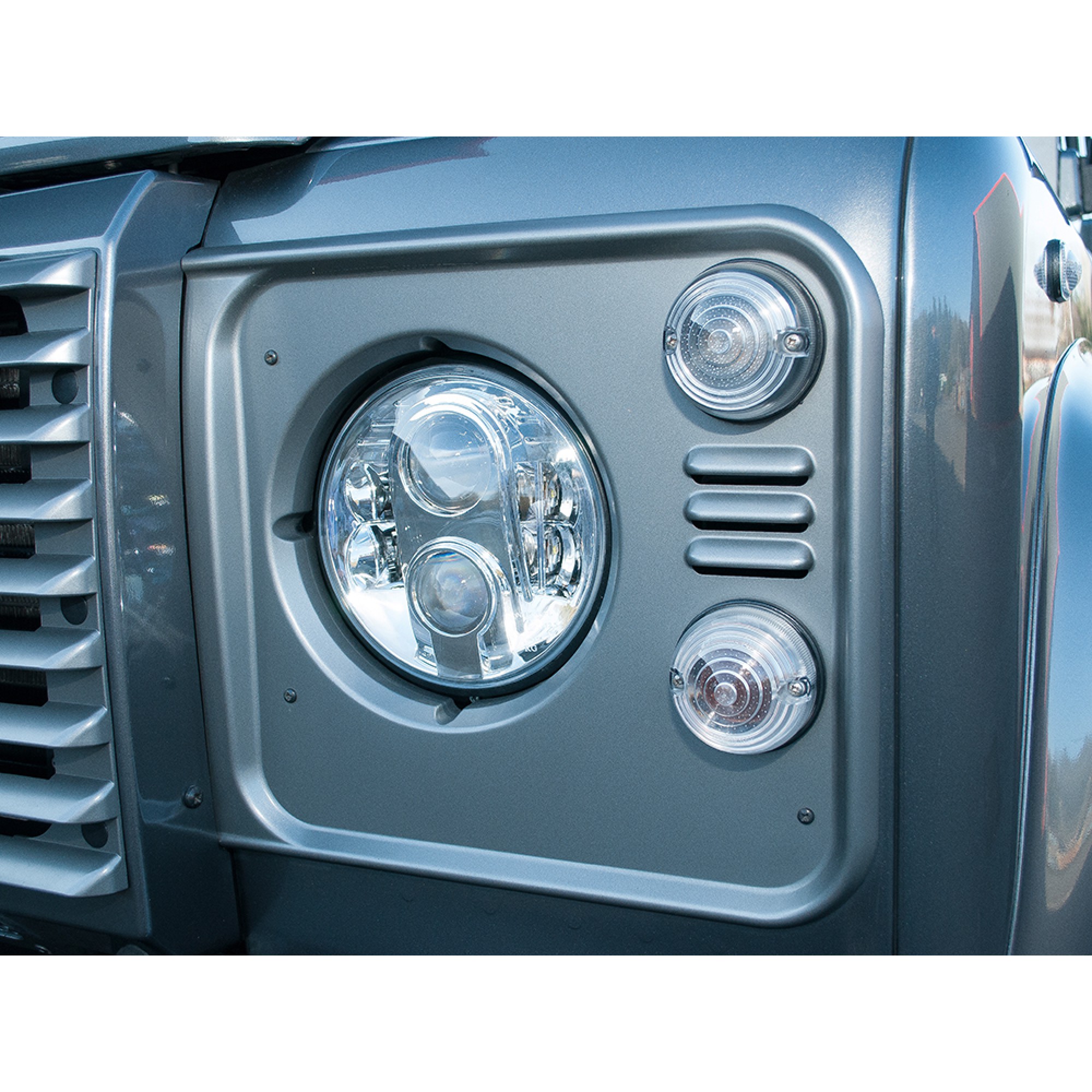 Single Lynx Eye Led Headlamp RHD 7 Inch Round Dot & E Marked