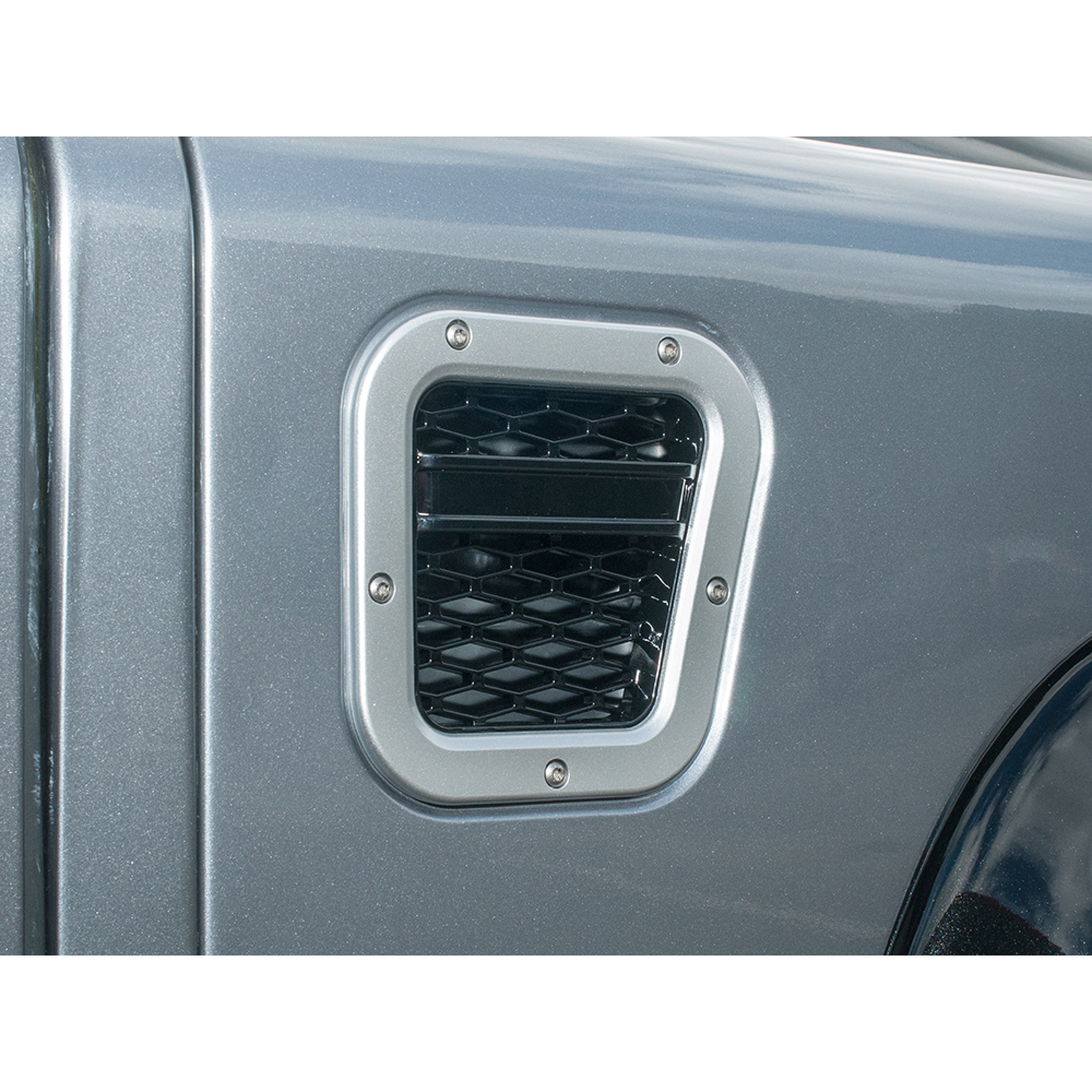 Xs RH Intake Grill Silver with Black Mesh