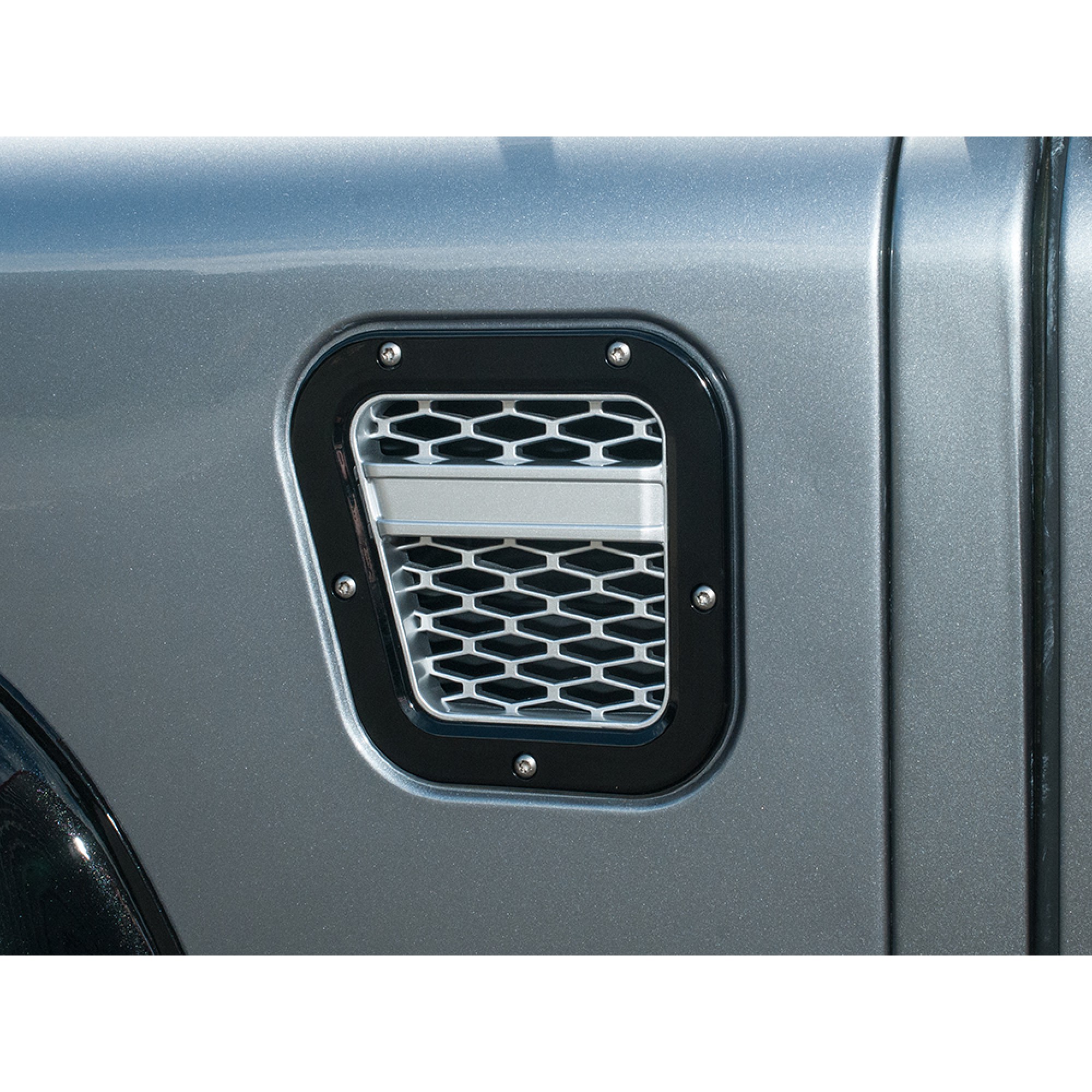 Xs LH Intake Grill Black with Silver Mesh