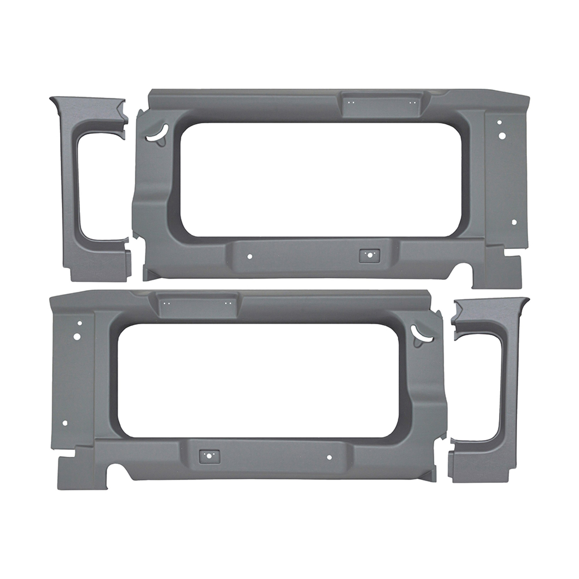 90 Rear Light Grey Window Surround with Window Cut Out