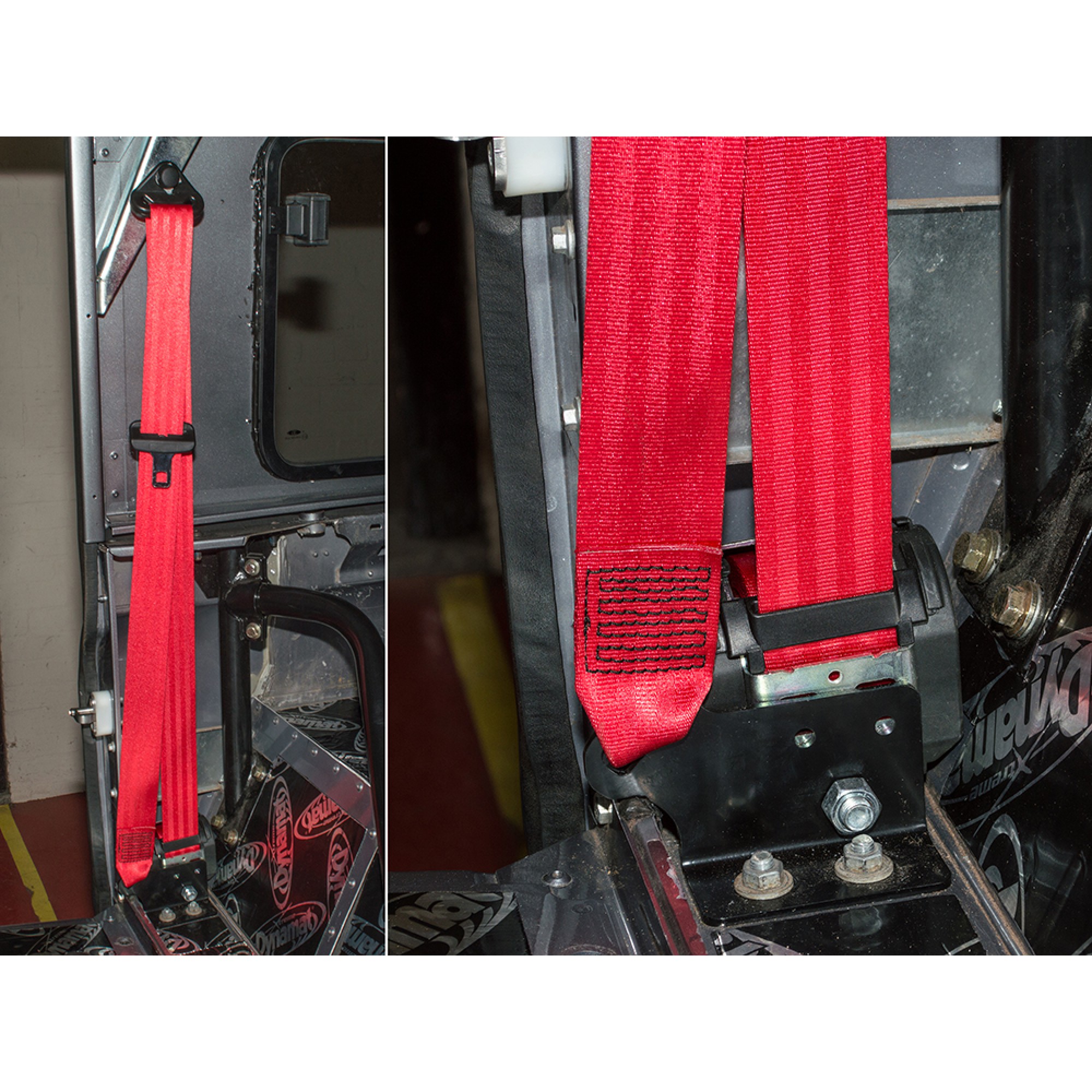 Red Seat Belt RH Truck Cab Defender