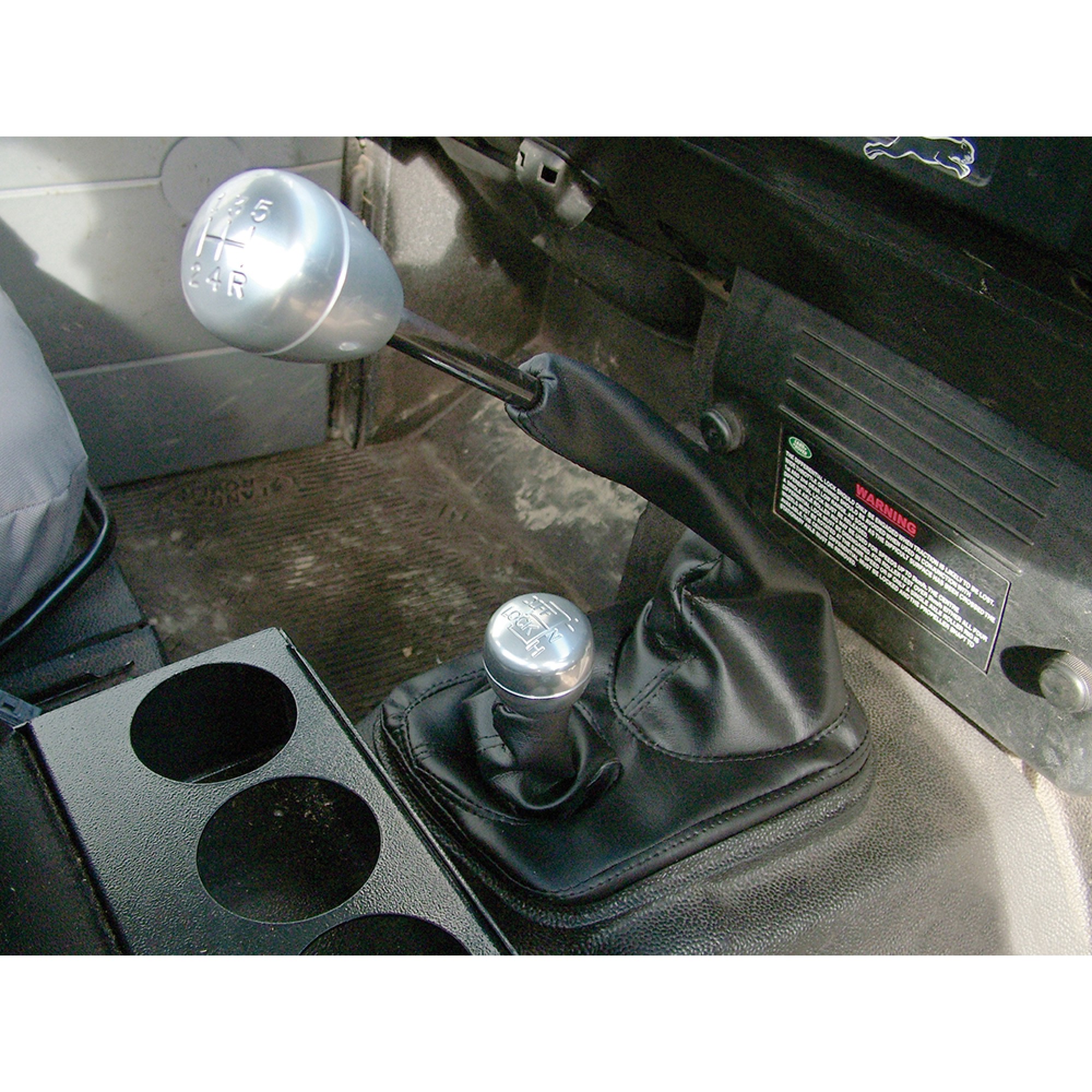 Aforce Auto Real Black Leather Gear Stick Gaiter For Land Rover Discovery 1998-2004