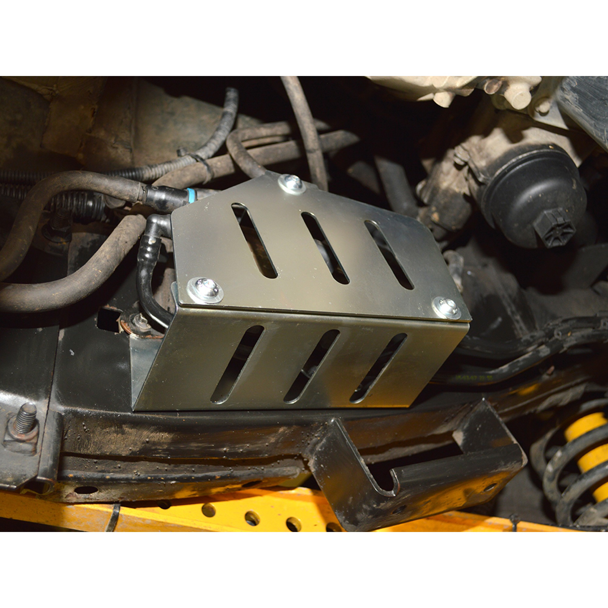 Fuel Cooler Guard Electro Plated for Defender Tdci