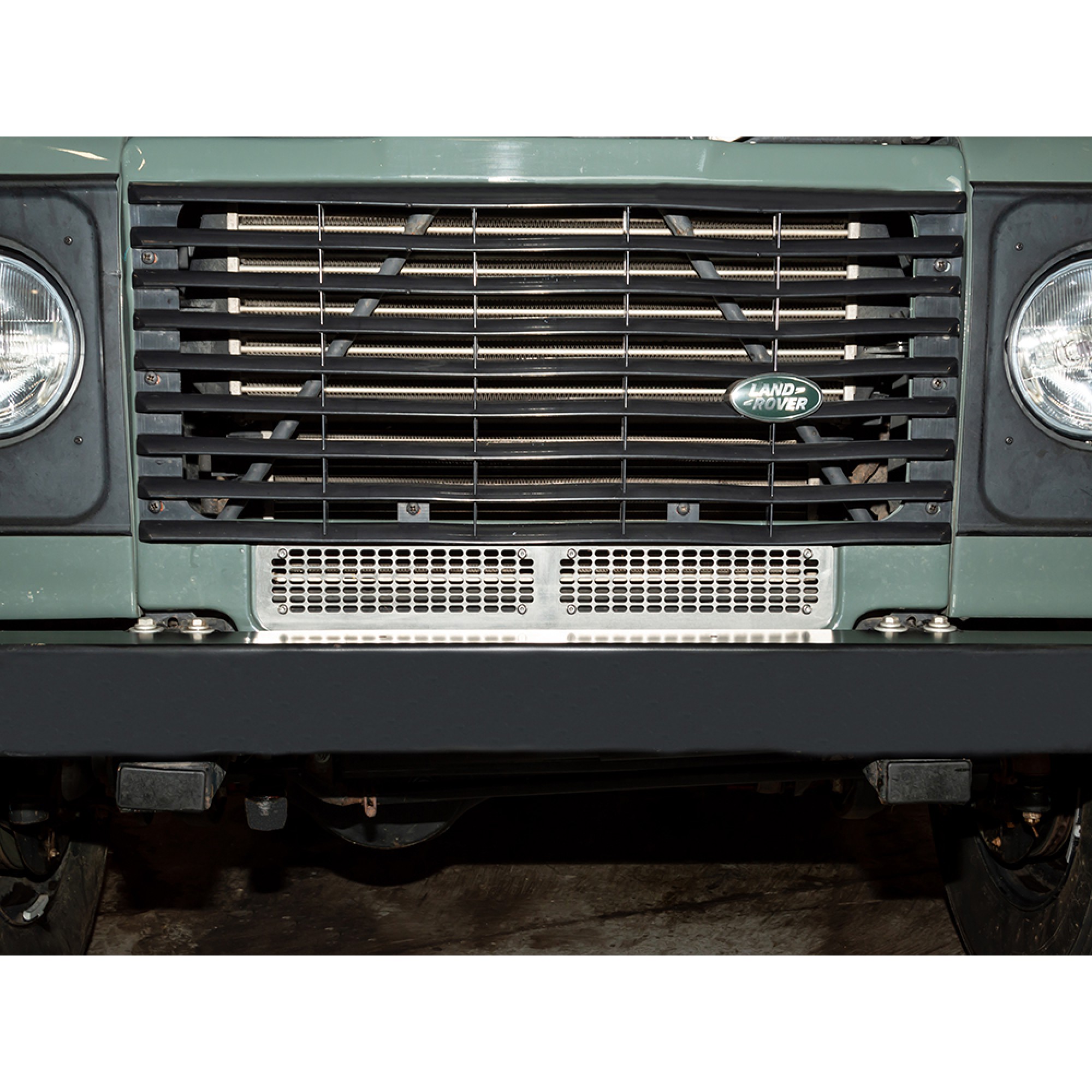 Front Grille Lower without Air Con Stainless Steel Defender