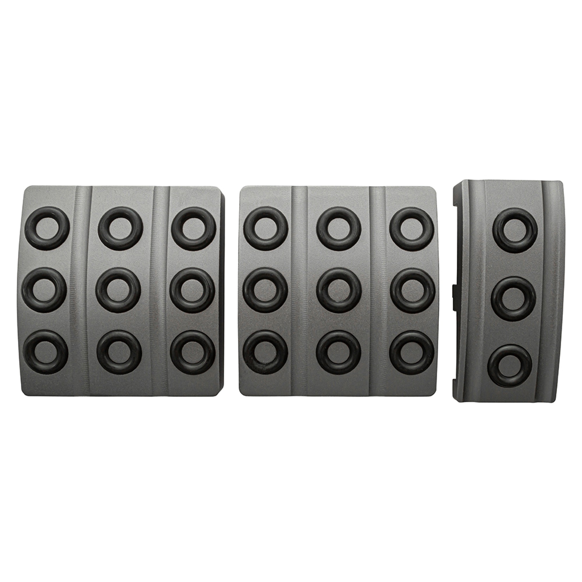 Grey Aluminium Pedal Covers Defender TD5/Tdci