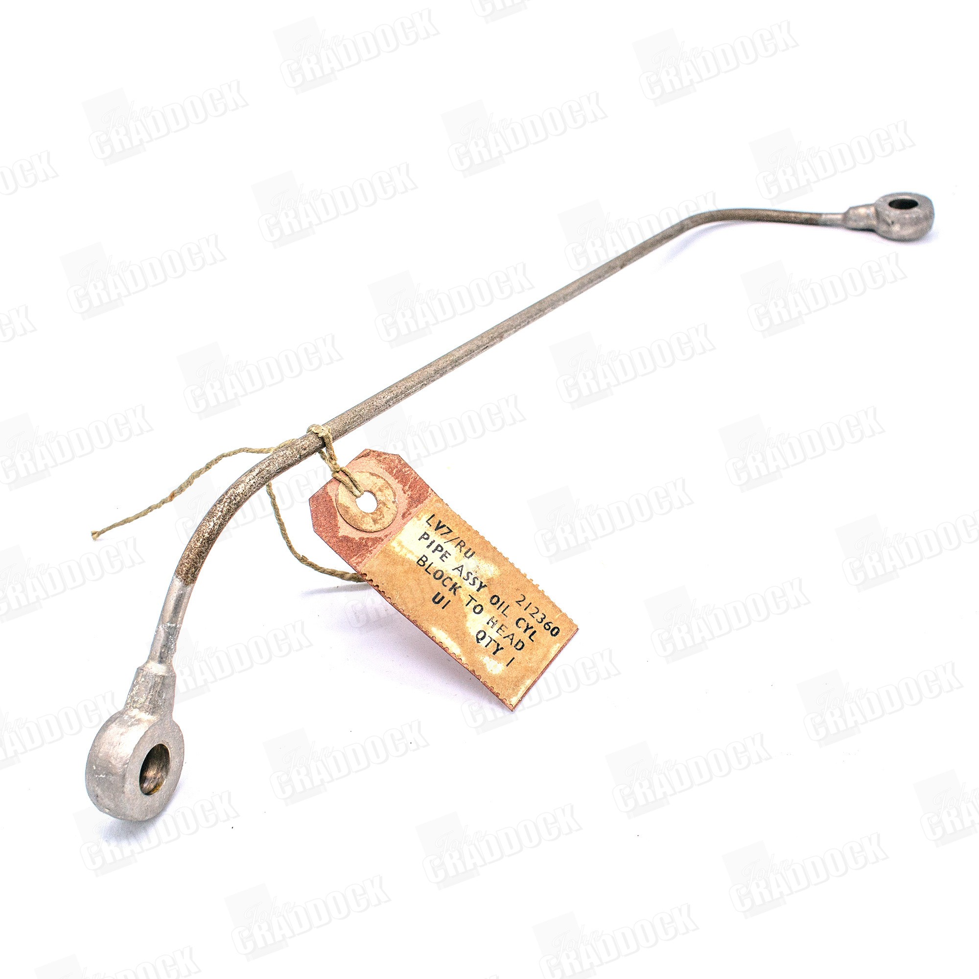 212360 - Genuine Oil Pipe Cylinder Block to Rocker Cover 1948-51