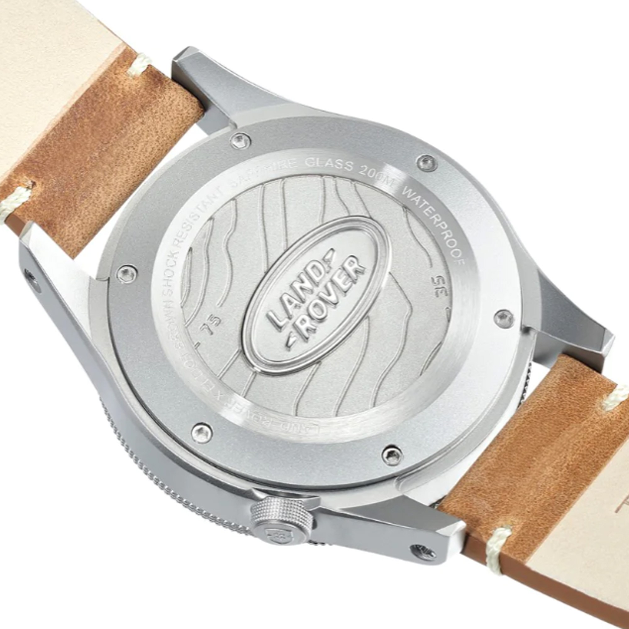 Elliot Brown Land Rover Holton Watch - Classic/Desert Sand Sand/Steel, Leather Strap