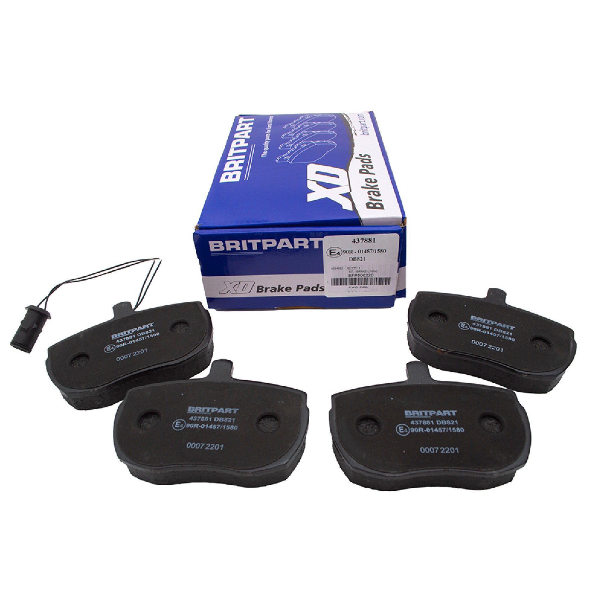 SFP500220 - Front Brake Pads Axle Set R/R Classic and Discovery 1 Non-vented with Sensor.