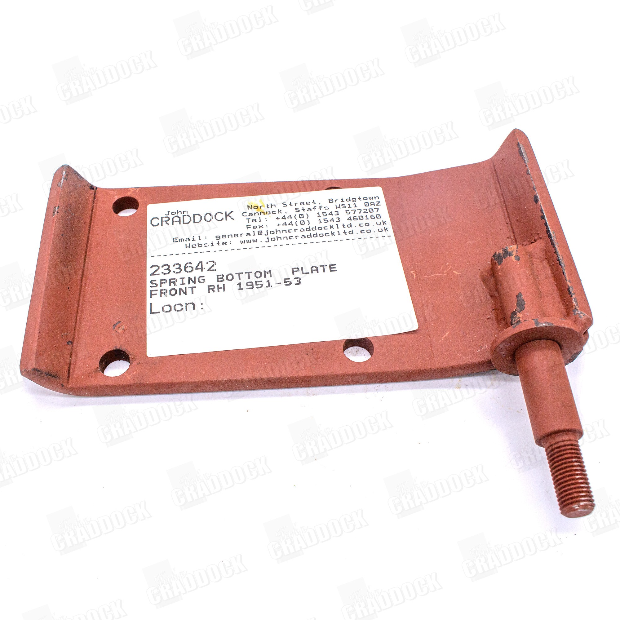 Spring Bottom Plate Front RH 1951-53