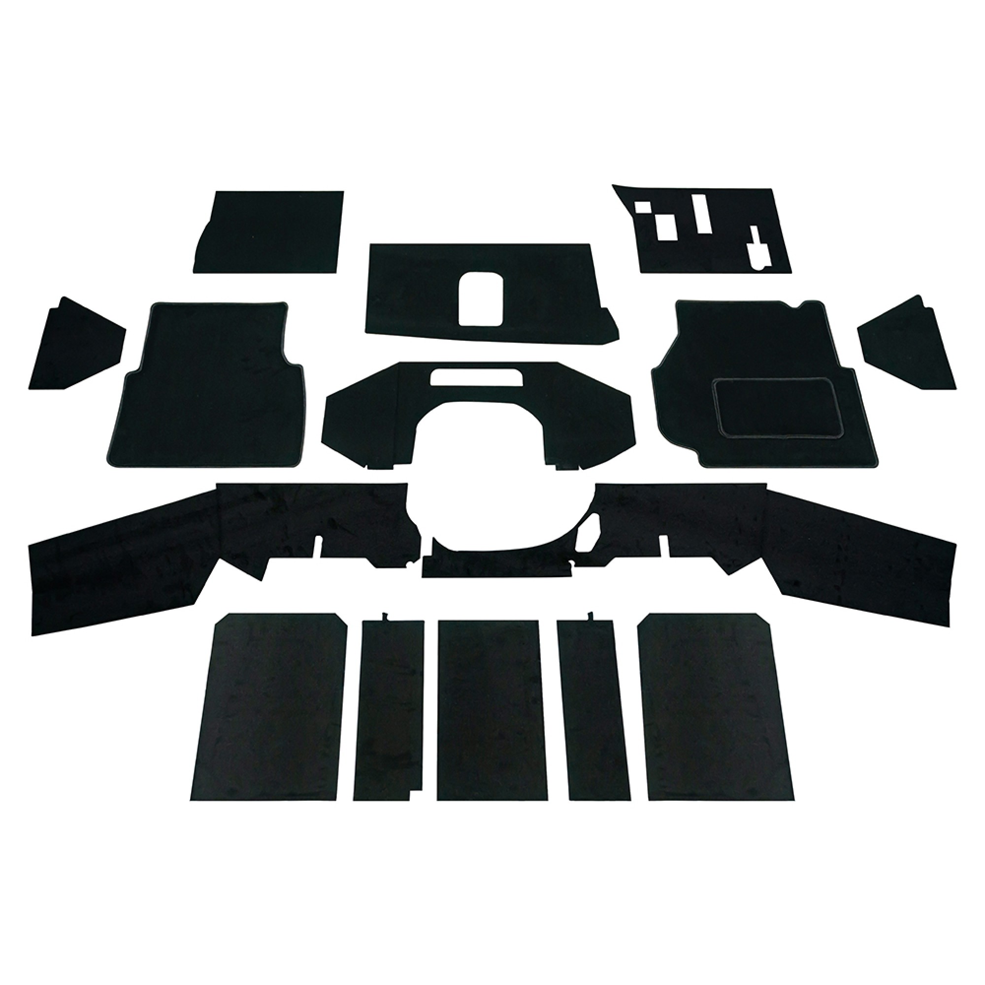 Front Carpet Set - Black for Defender 300TDI TD5