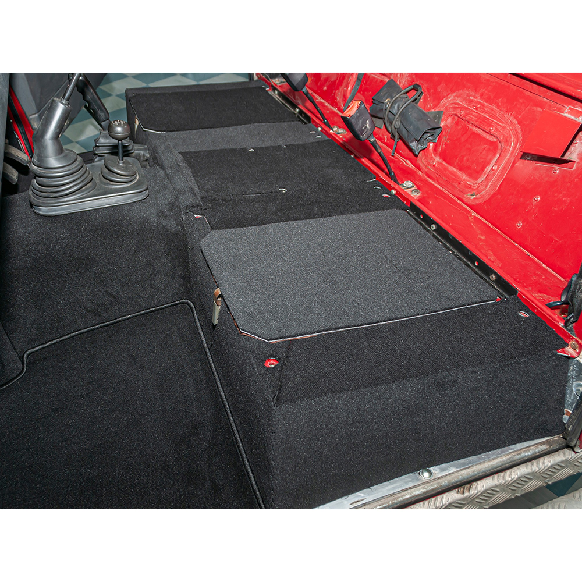 Front Carpet Set - Black for Defender 300TDI TD5