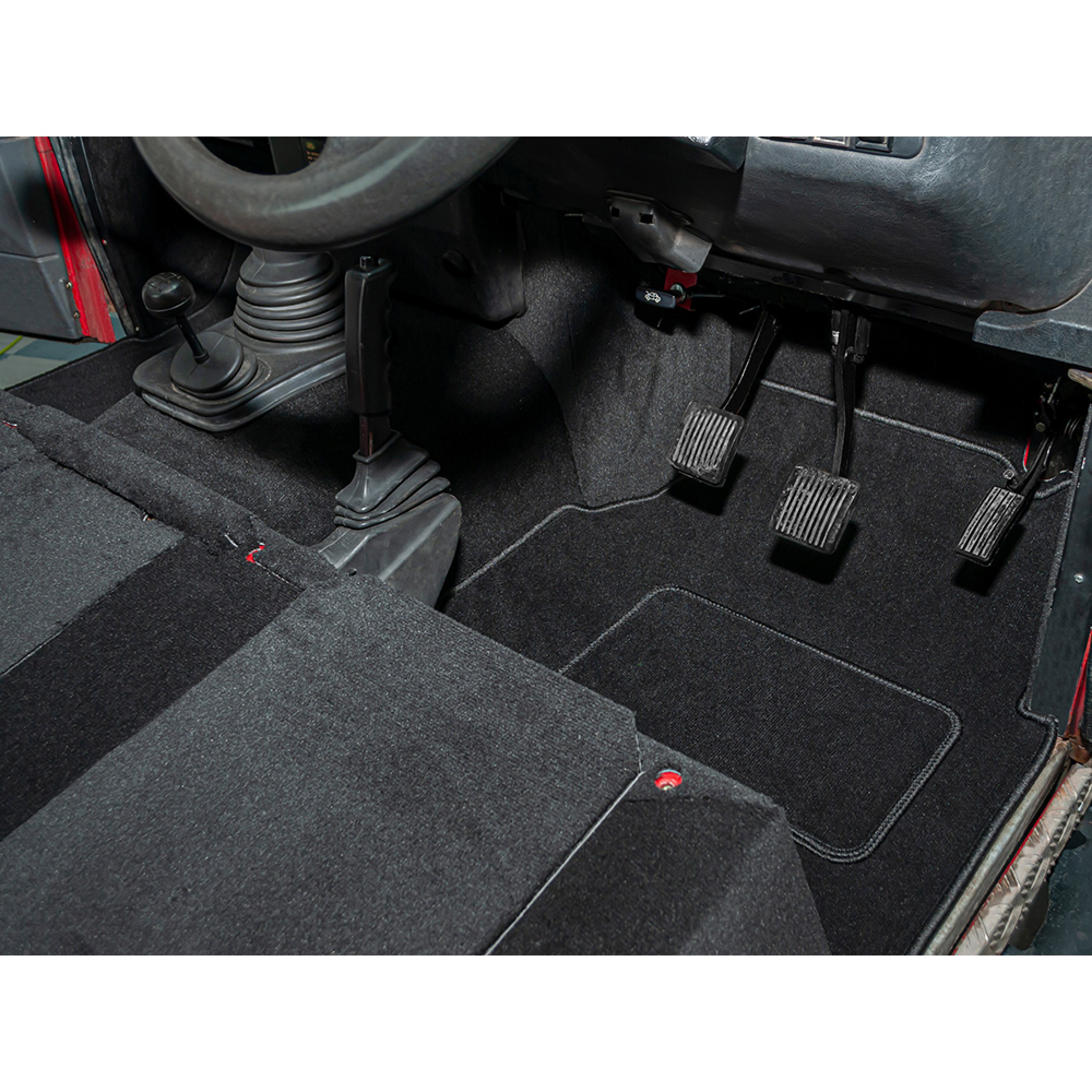 Front Carpet Set - Black for Defender 300TDI TD5