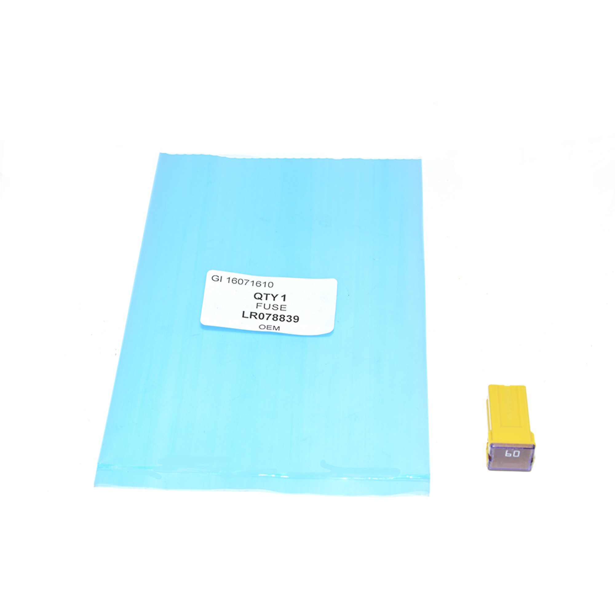 LR078839 - Genuine 60 Amp Yellow J-case Fuse