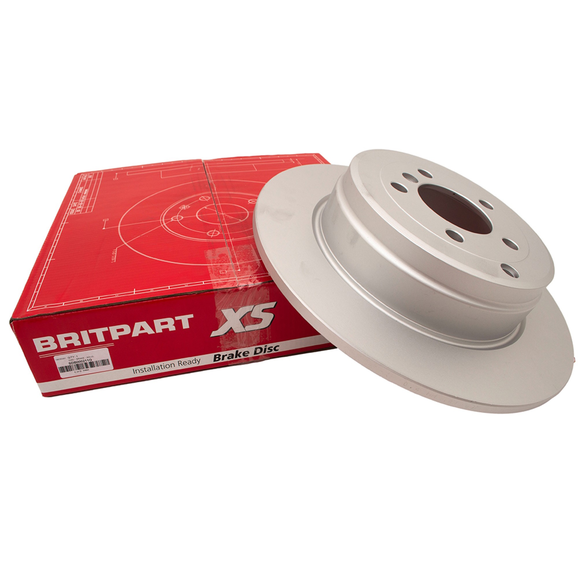 SDB000211G - Ap Brake Discs (Pair) Rear Solid Range Rover 2002 on