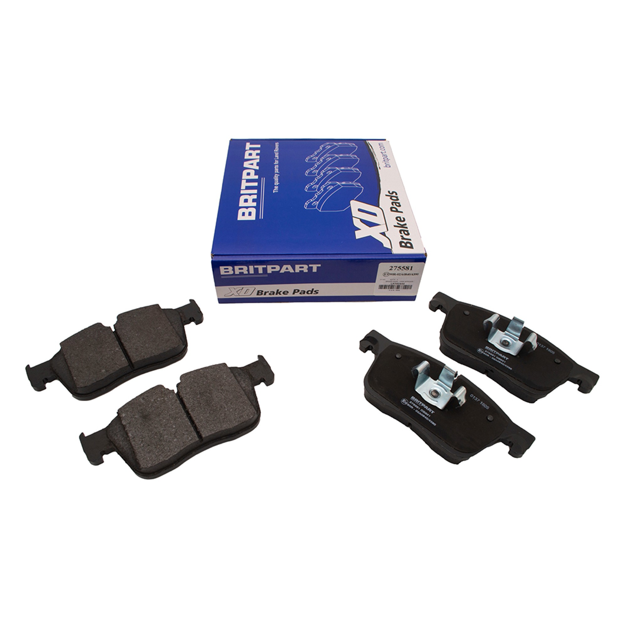 LR160444 - Britpartxd Brake Pads - Less Springs Caliper Size 18