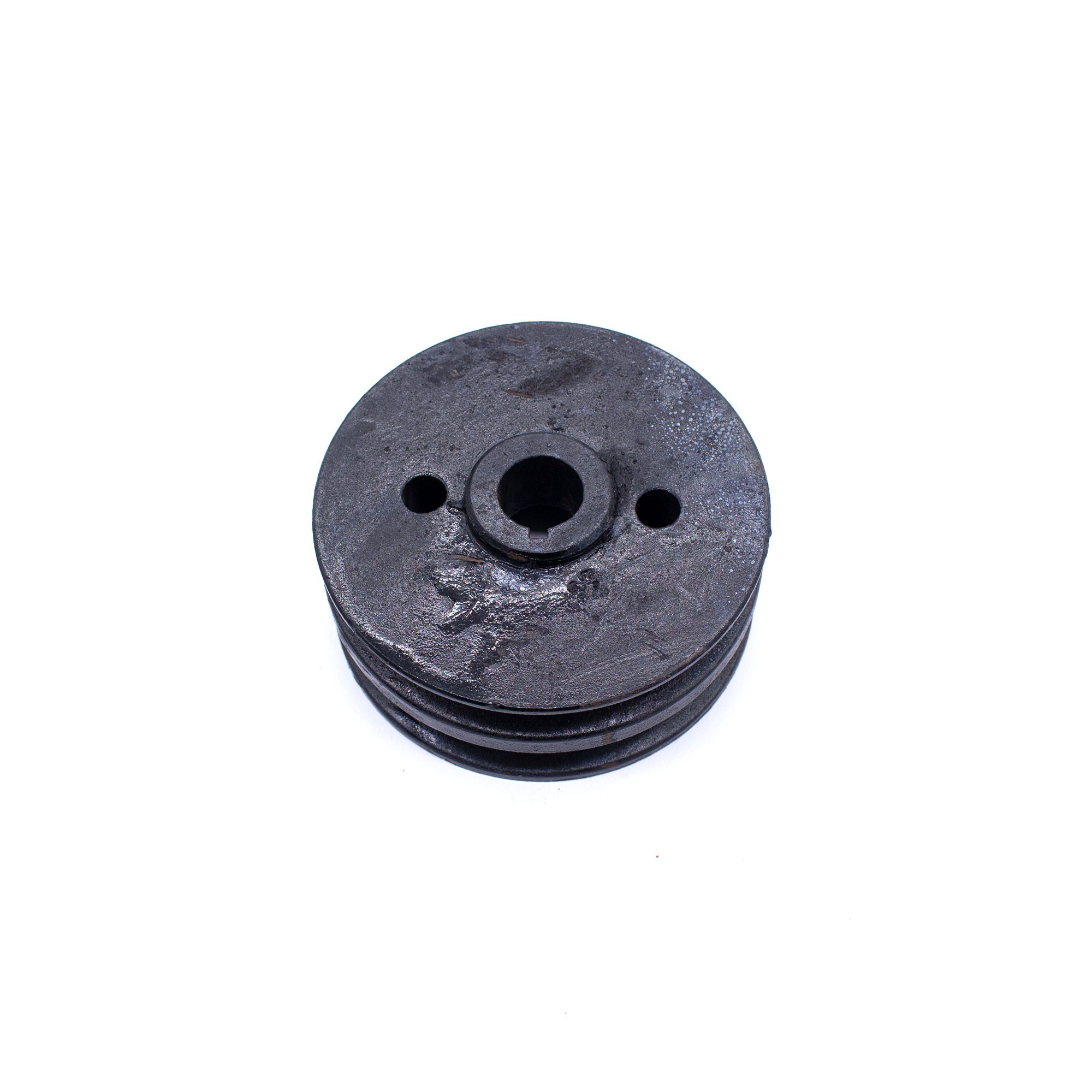 Twin belt pulley clearance
