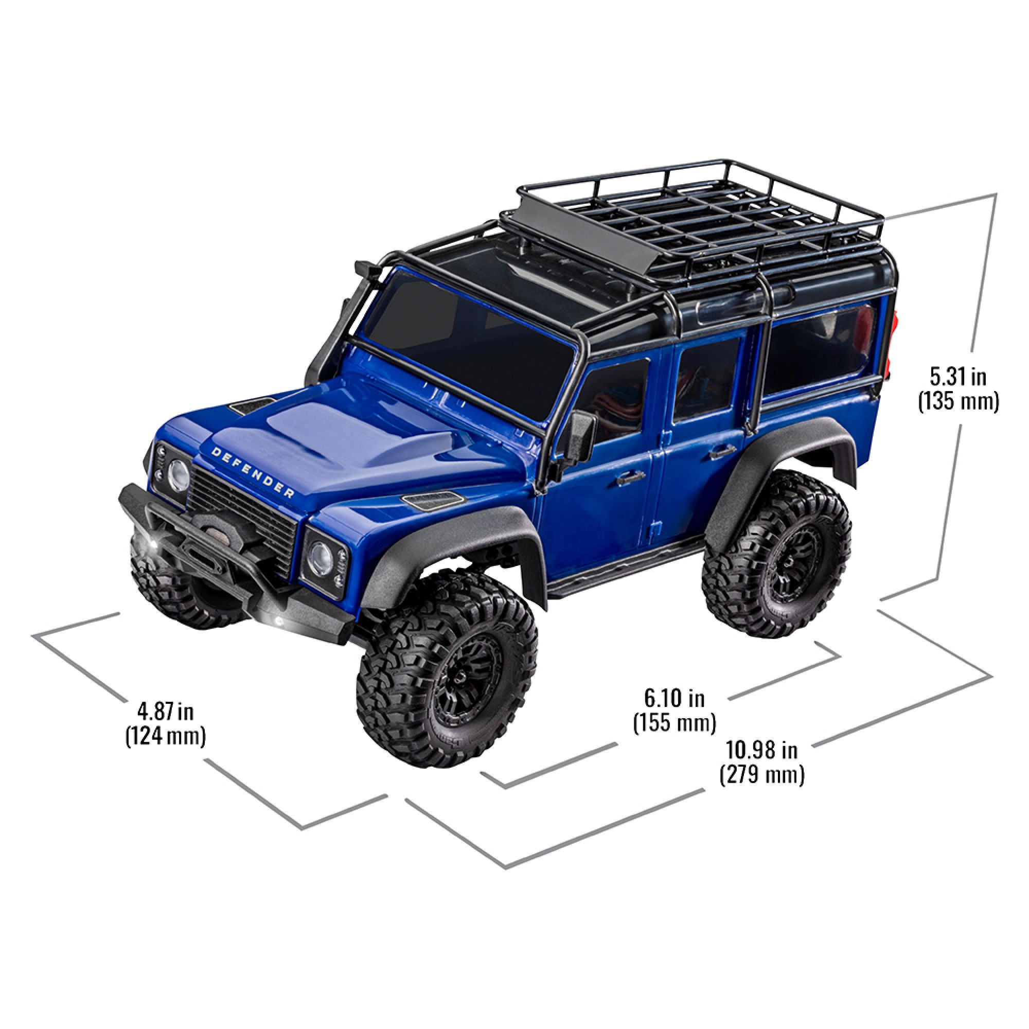 Traxxas TRX-4M Defender 1:18 Blue Rc Model