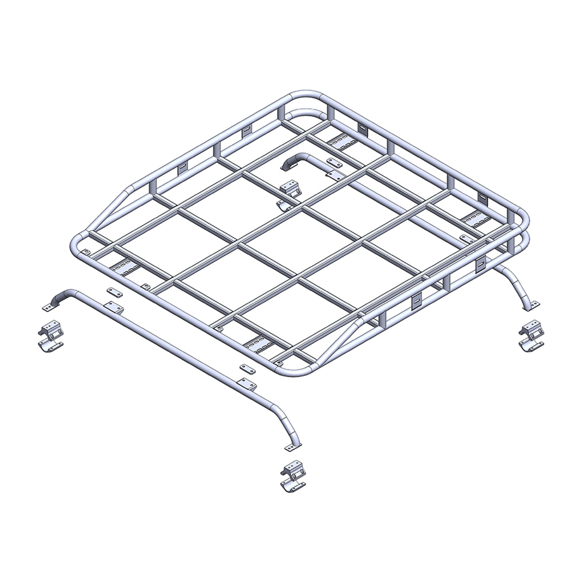 RRL2450LRS - Safety Devices Explorer Roof Rack - 1.6MX1.4M - Defender 110