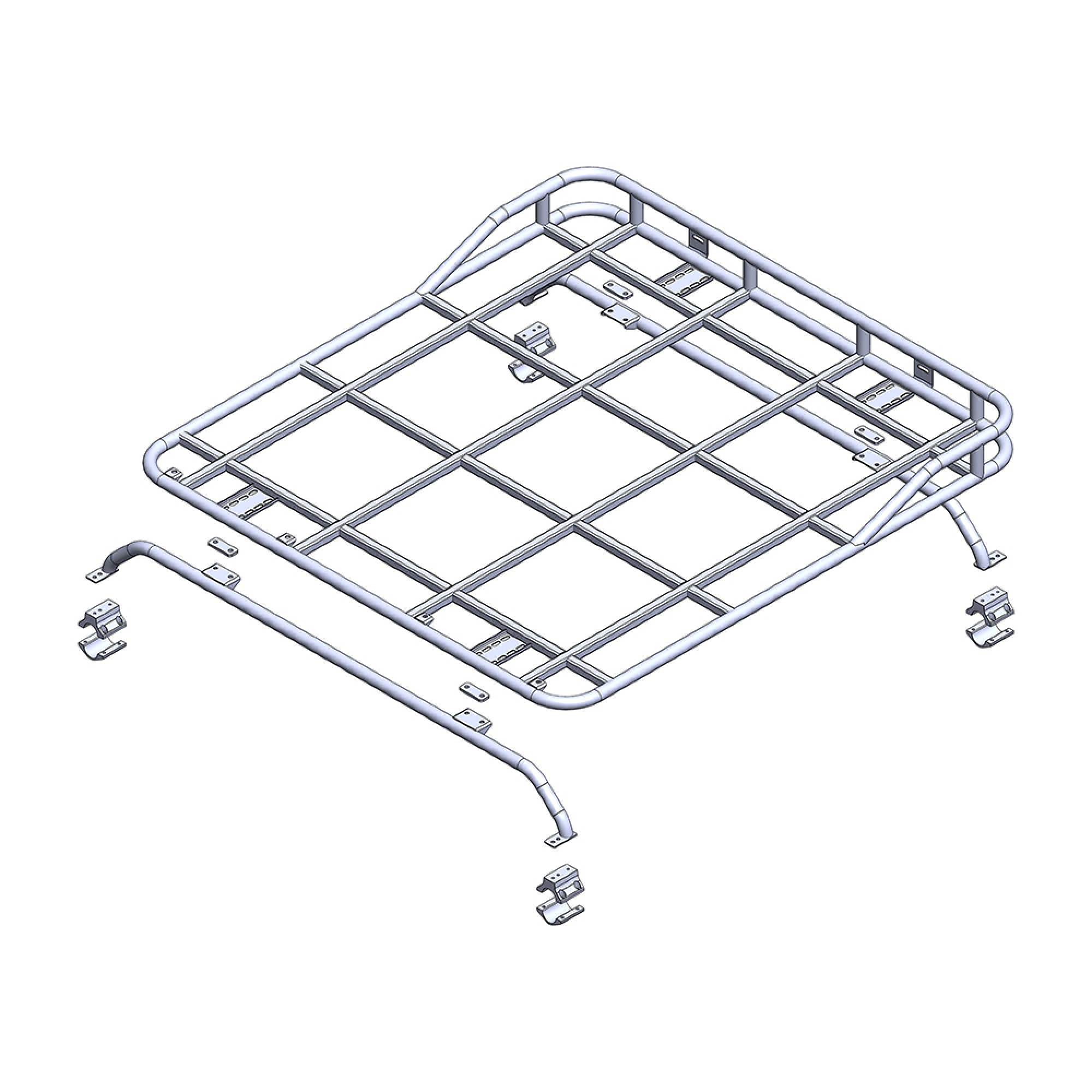 RRL2450SRS - Safety Devices Explorer Roof Rack- Defender 110- 1.6MX1.4M