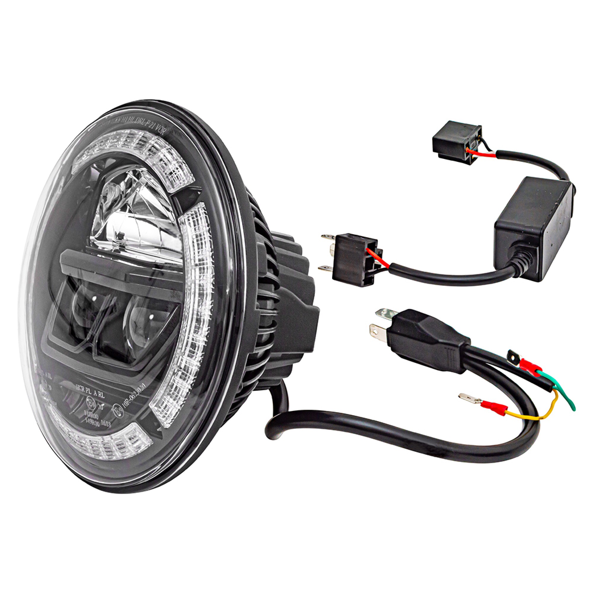 7 Inch Halo Drl Headlamp LHD