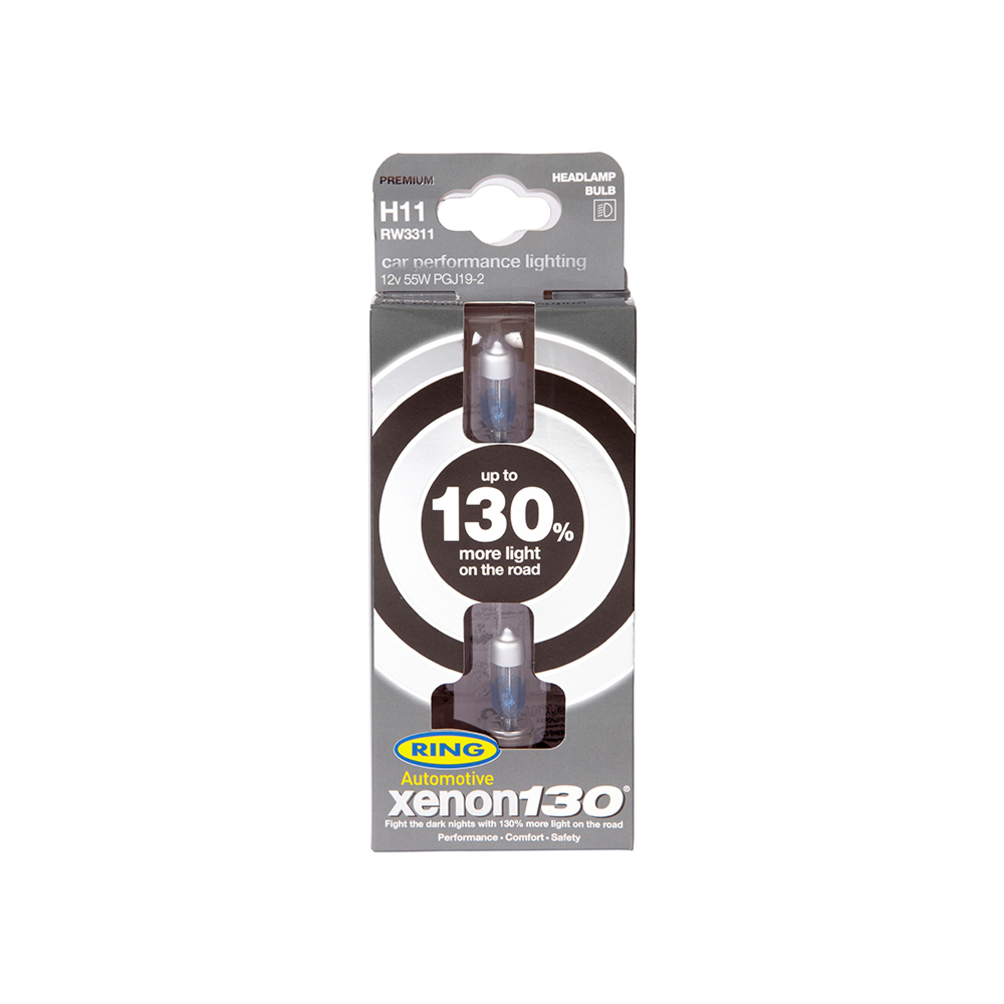 Xenon +130% H11 Halogen Bulb (Pair)