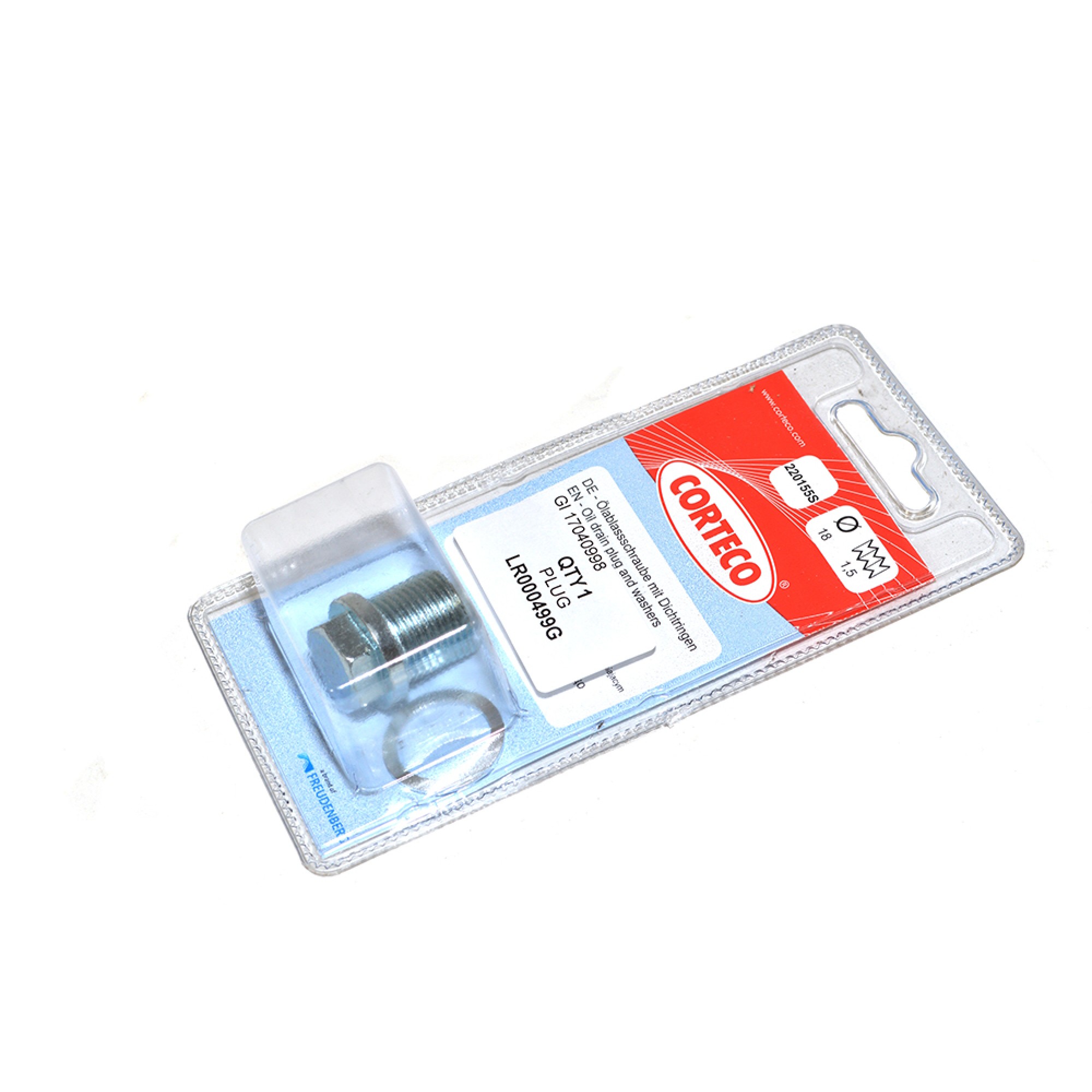 LR000499G - OEM Oil Drain Plug M18 x 1.5 x 18 mm