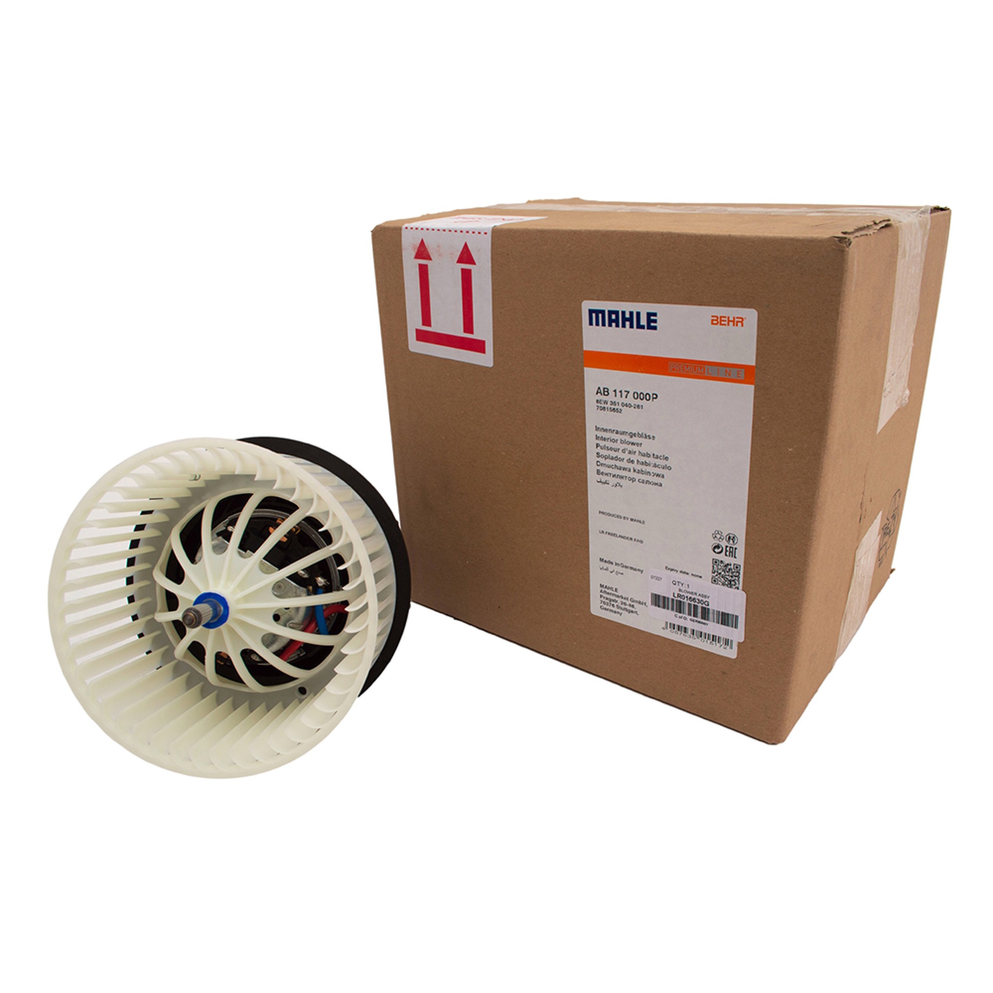 Behr Motor and Fan Blower RHD Freelander 2 Evoque