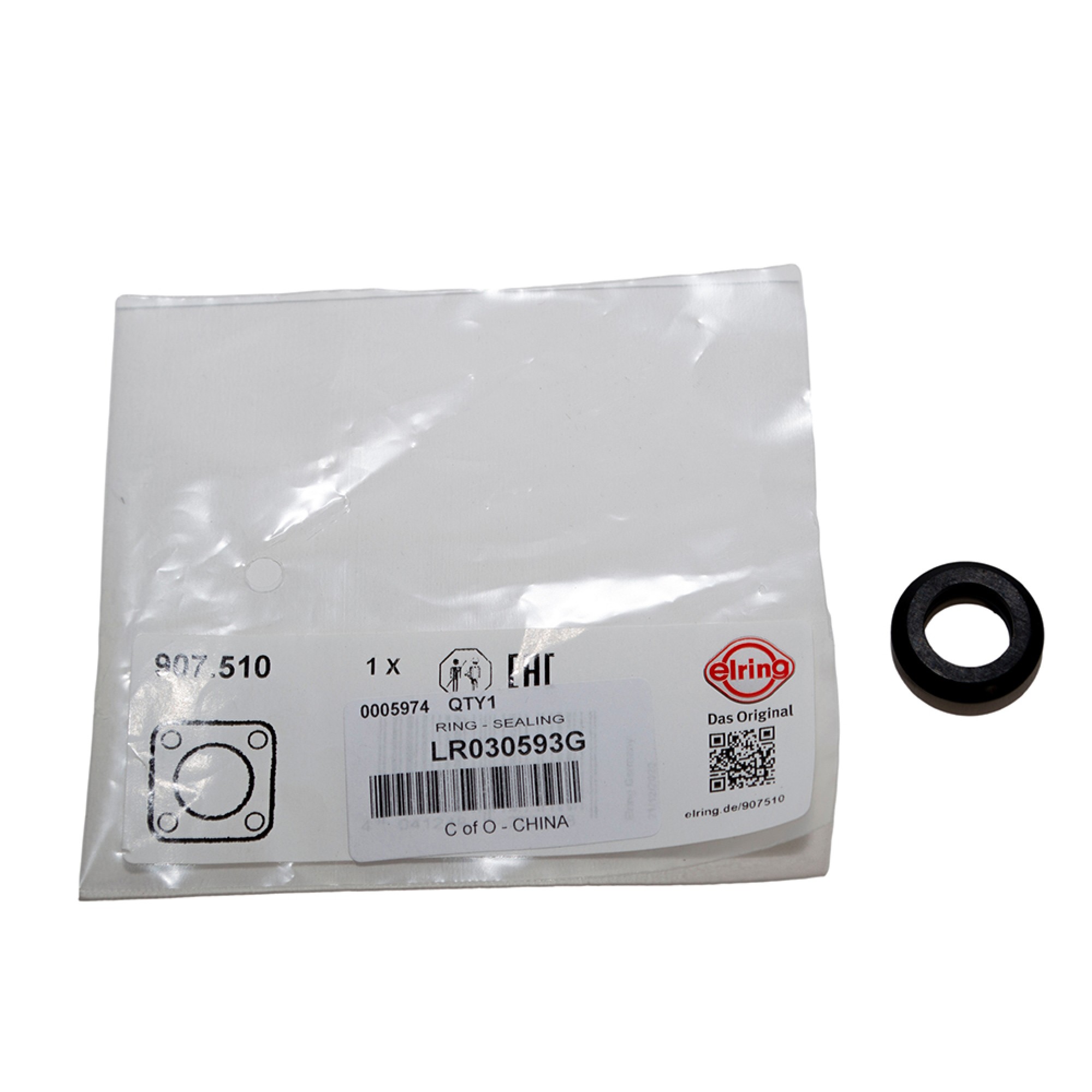 LR030593G - OEM Oil Cooler Outlet Pipe Seal 5.0L Ohc