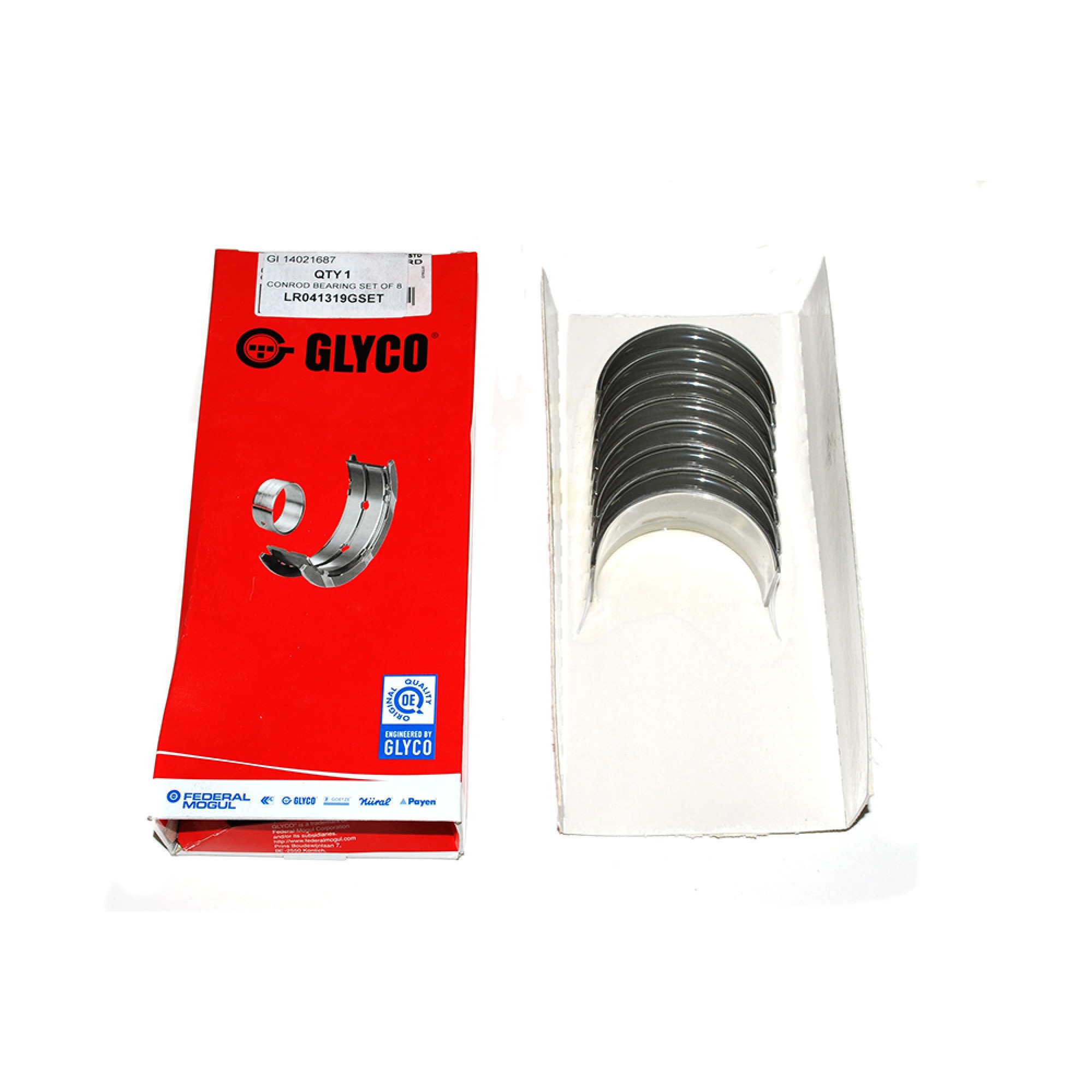 LR041319GSET - Glyco Puma 2.2 OEM Connecting Rod Bearing Standard Set