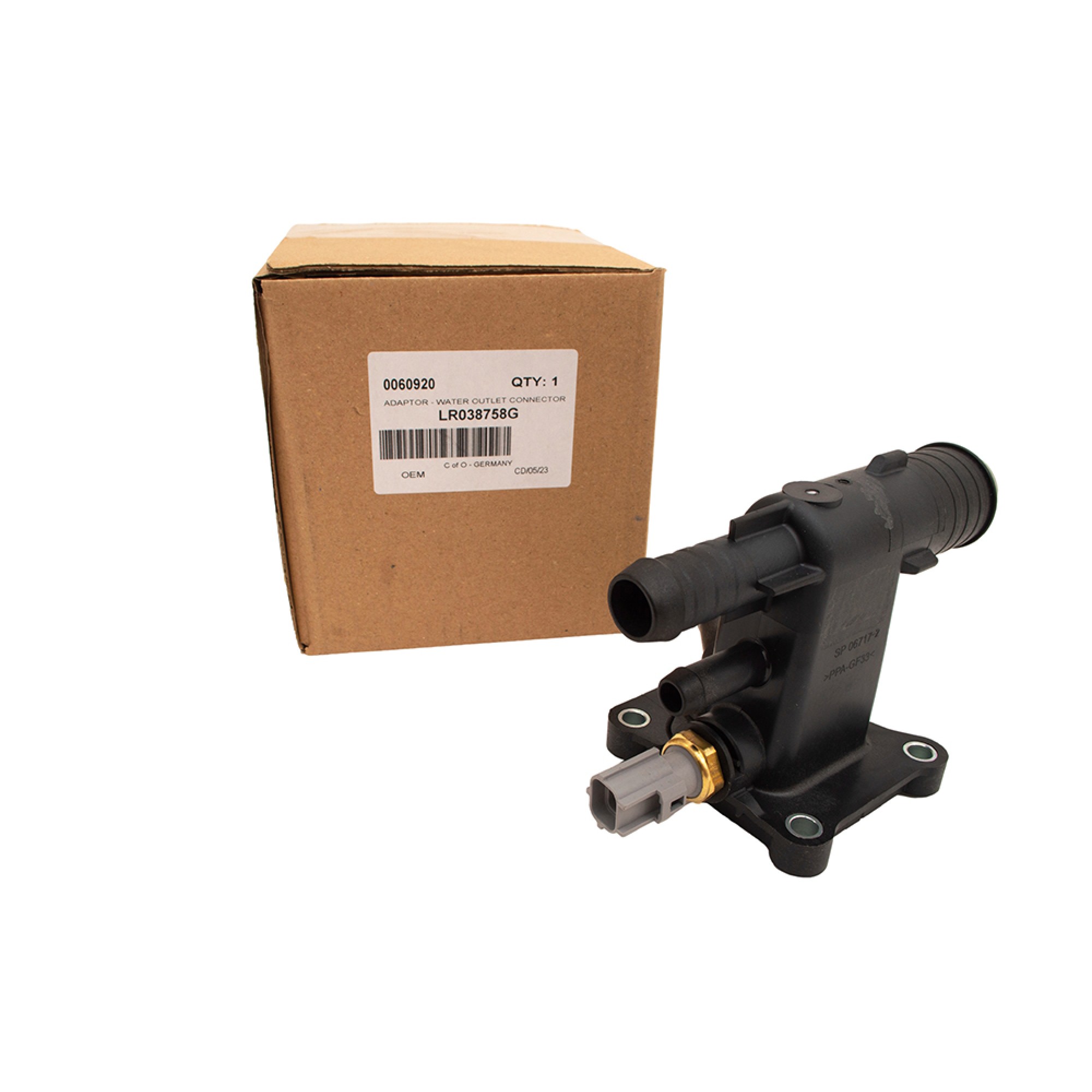 LR038758G - OEM 2.0L 16V Thermostat Water Outlet Adaptor
