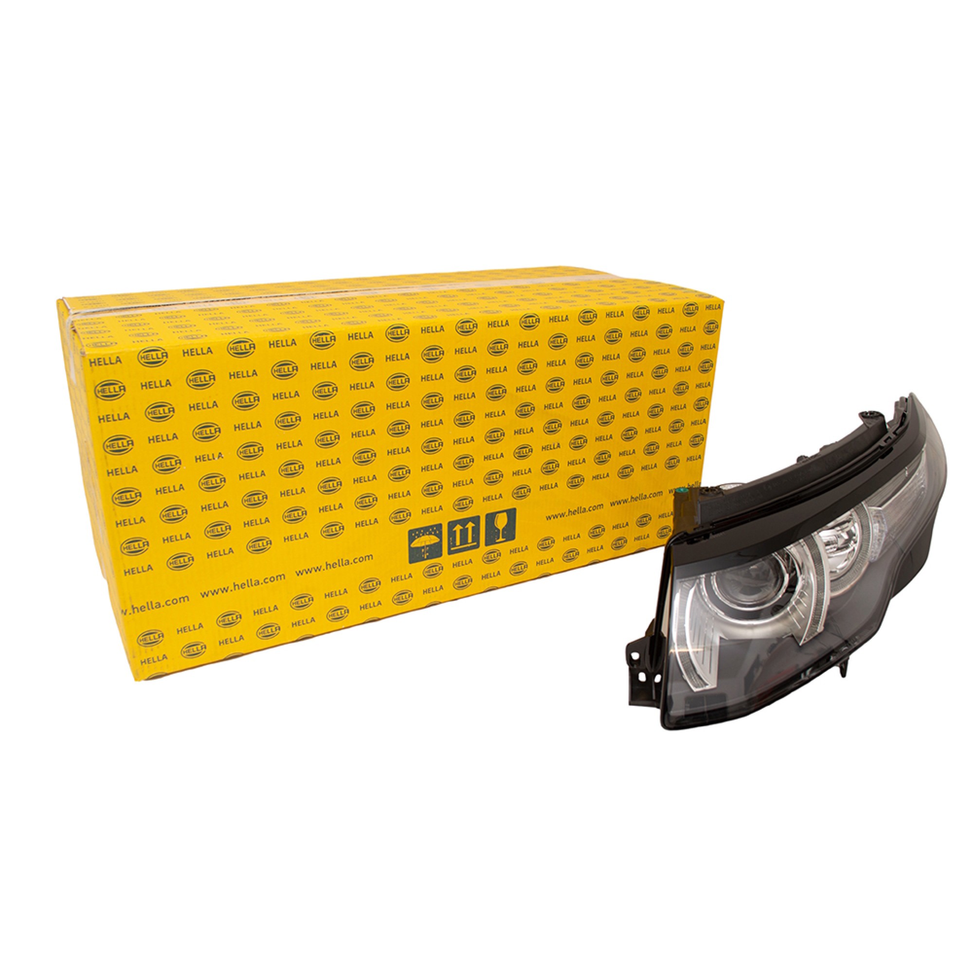 LR072970G - LHD Hella LH Headlamp with Adaptive Bi Xenon