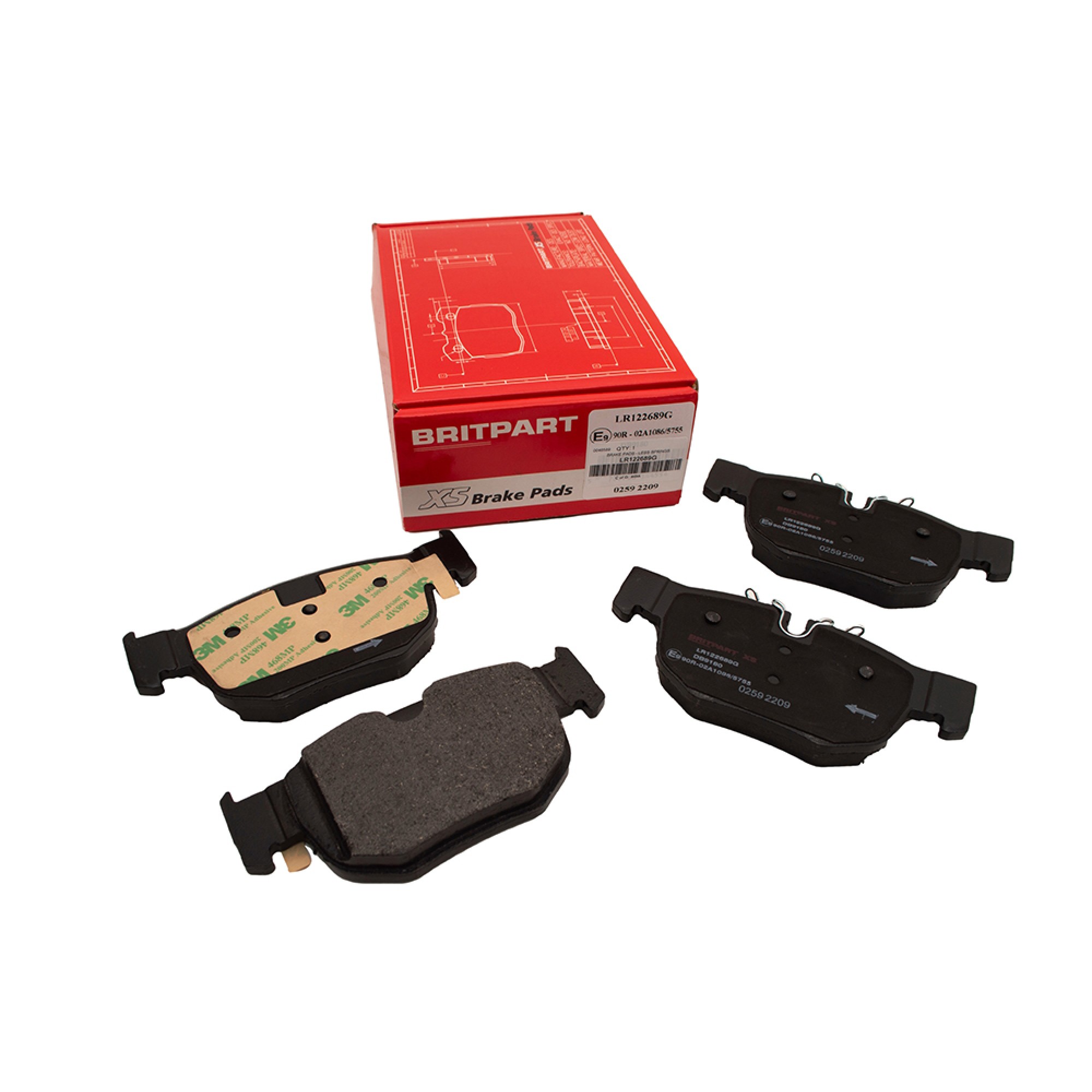 LR122689G - Britpart Xs Range Rover Velar 5.0L Rear Brake Pads