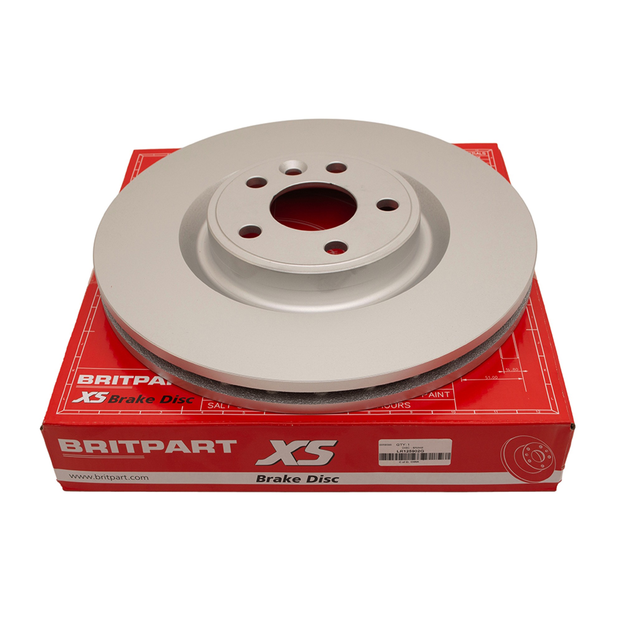 LR125902G - OEM Range Rover Velar Front Brake Disc for Caliper Size 17