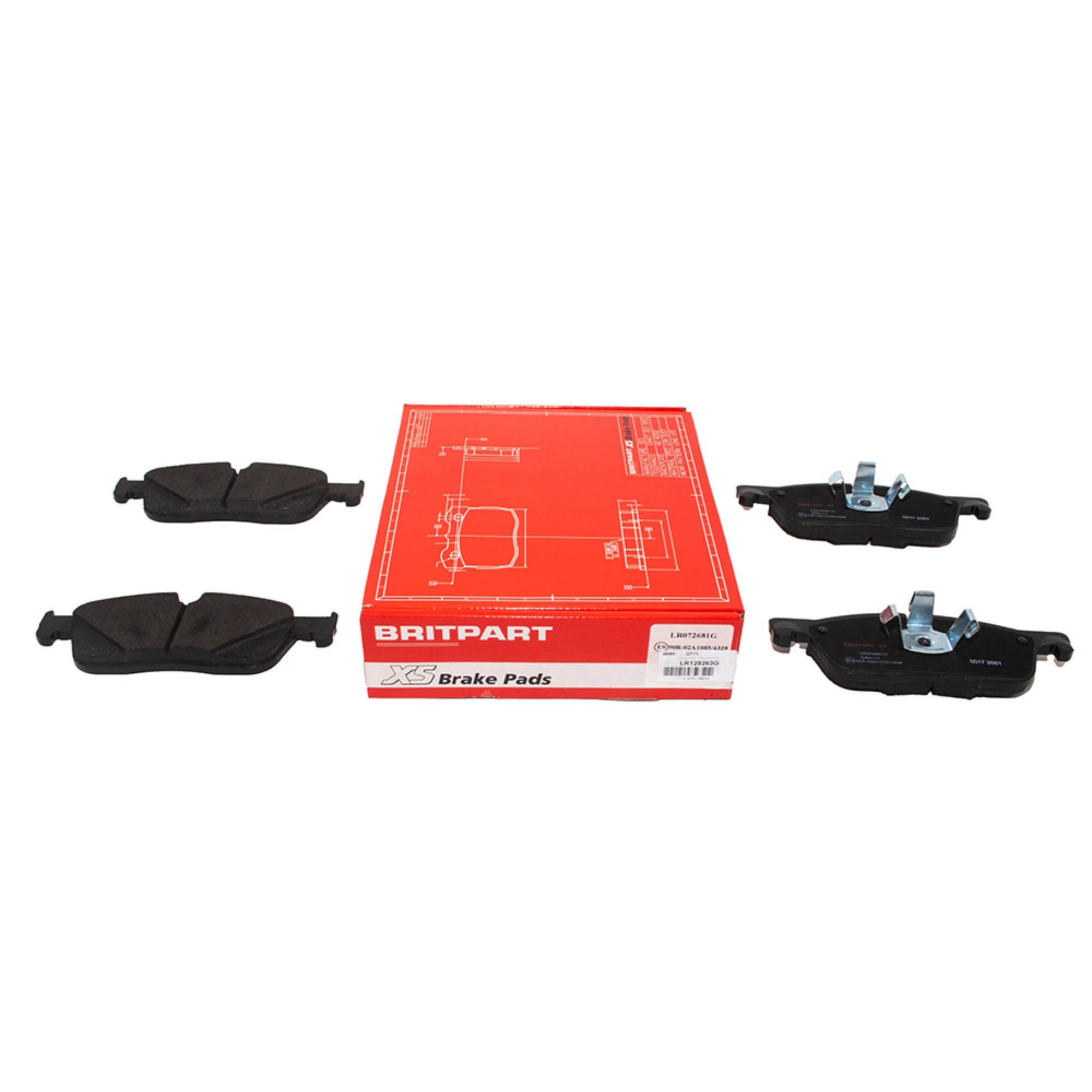LR128263G - Front Brake Pads Britpart Xs