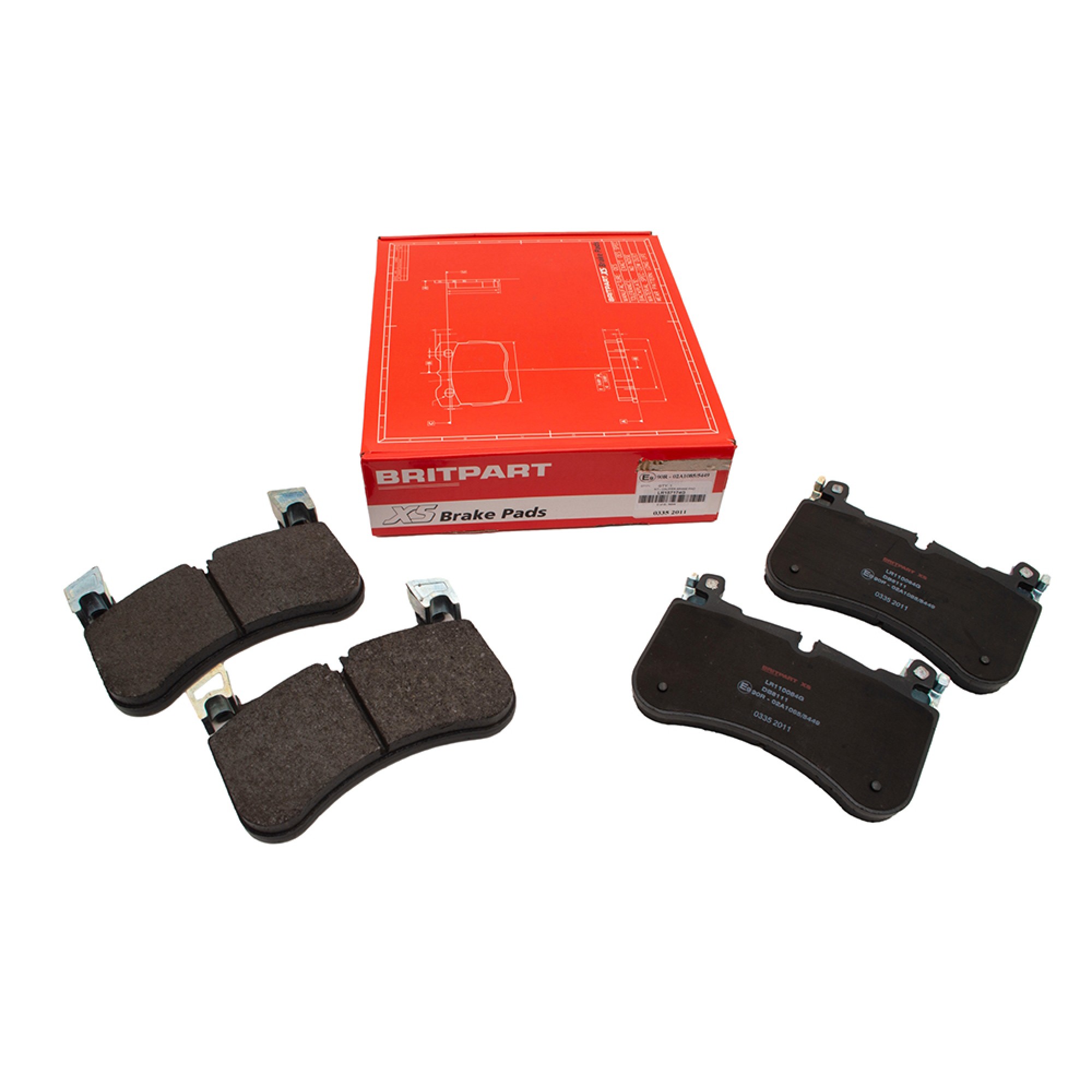 LR157174G - Britpart Xs Front Brake Pads from Chassis M2455001