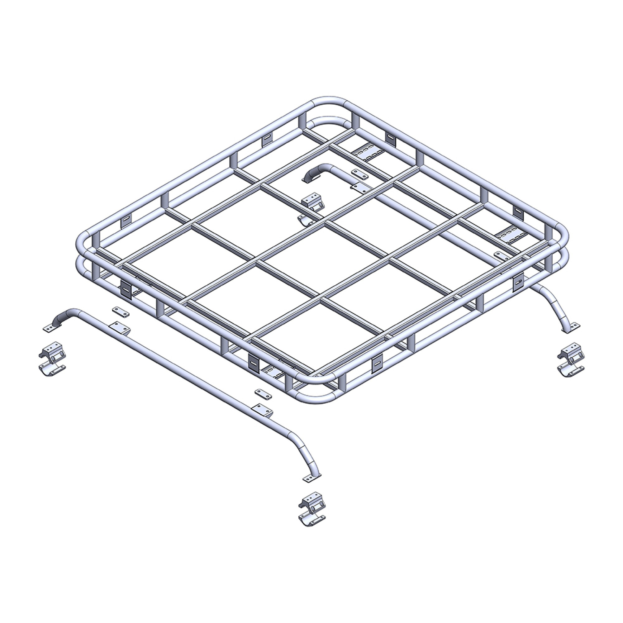 RRL2450FRS Safety Devices Explorer Roof Rack 1.6MX1.4M Defender 110 4 DOOR Soft Top Roof Racks