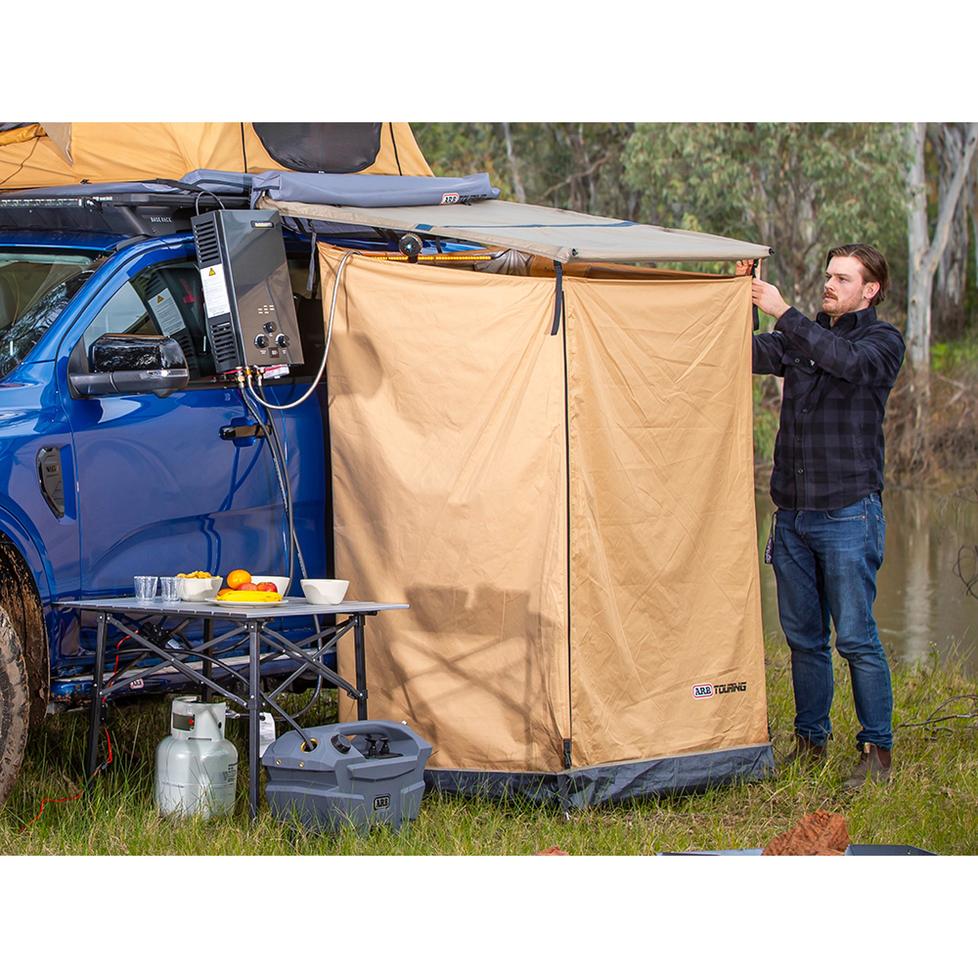 Ensuite Room W/Floor Instant Shower Tent