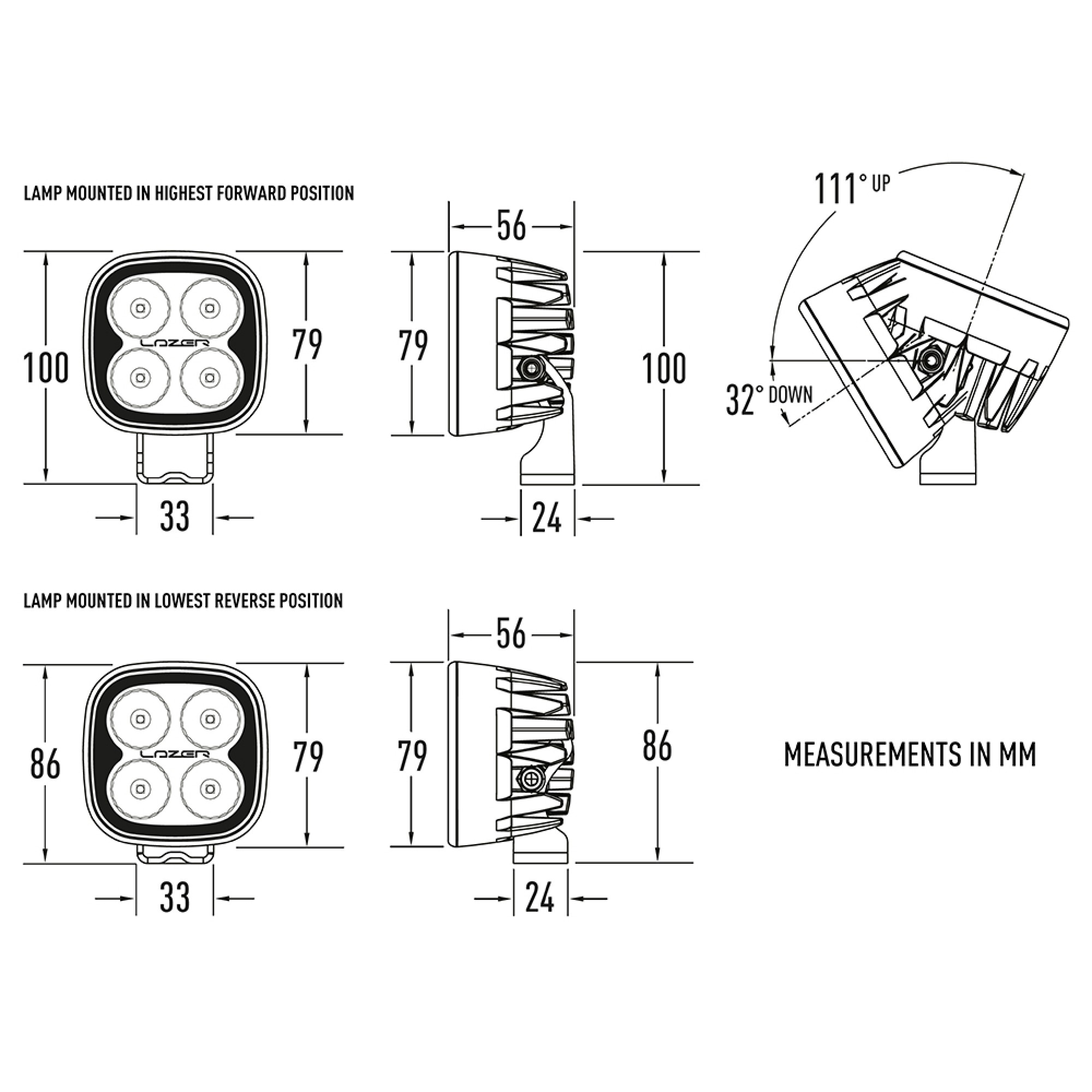 UTILITY-25 Uni-directional Lens