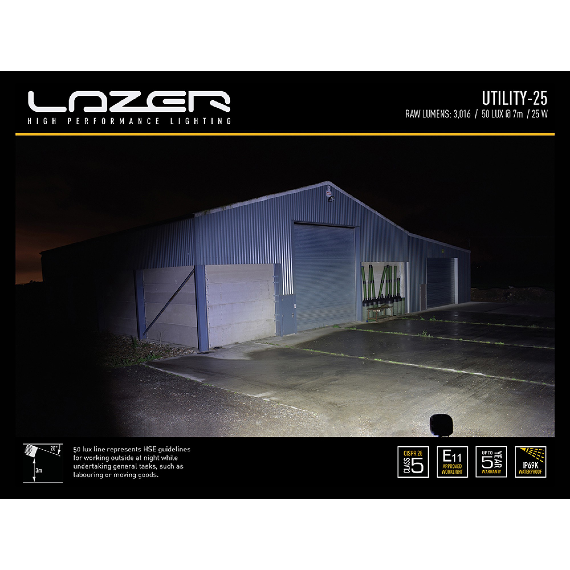 UTILITY-25 Uni-directional Lens