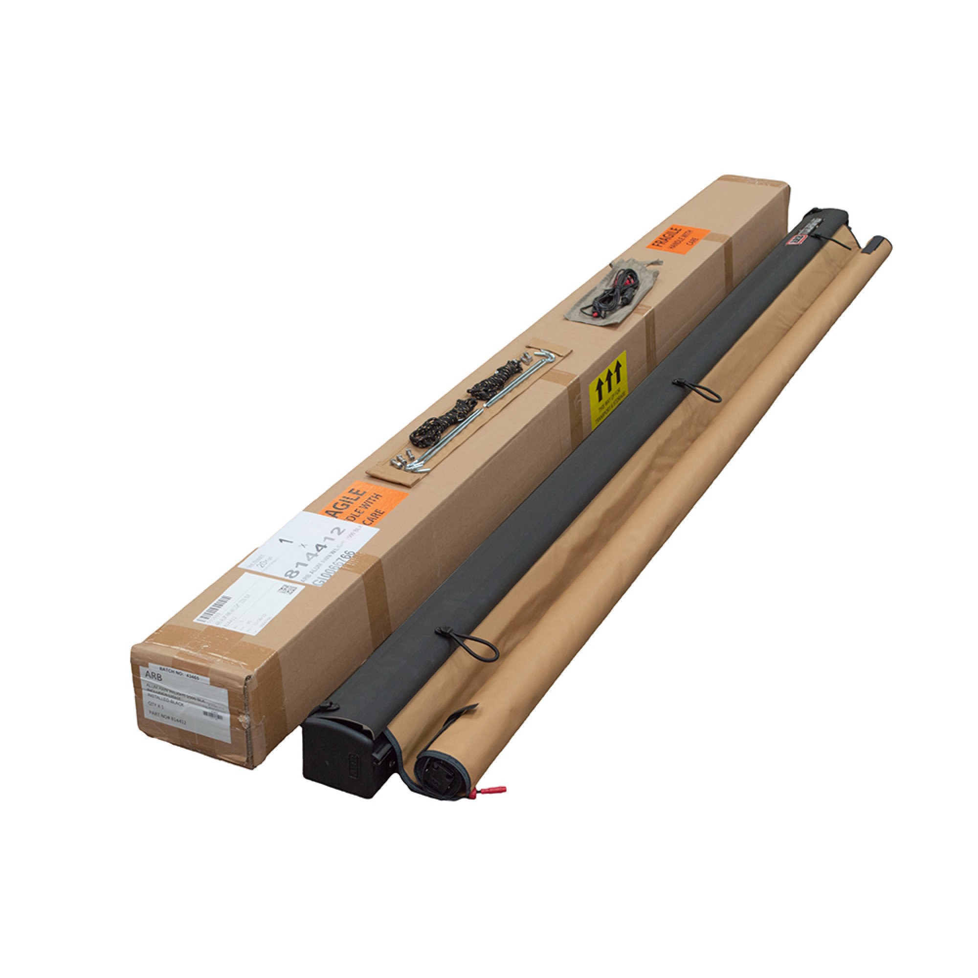 ARB Black Aluminium Awning W/Light 2500X2500