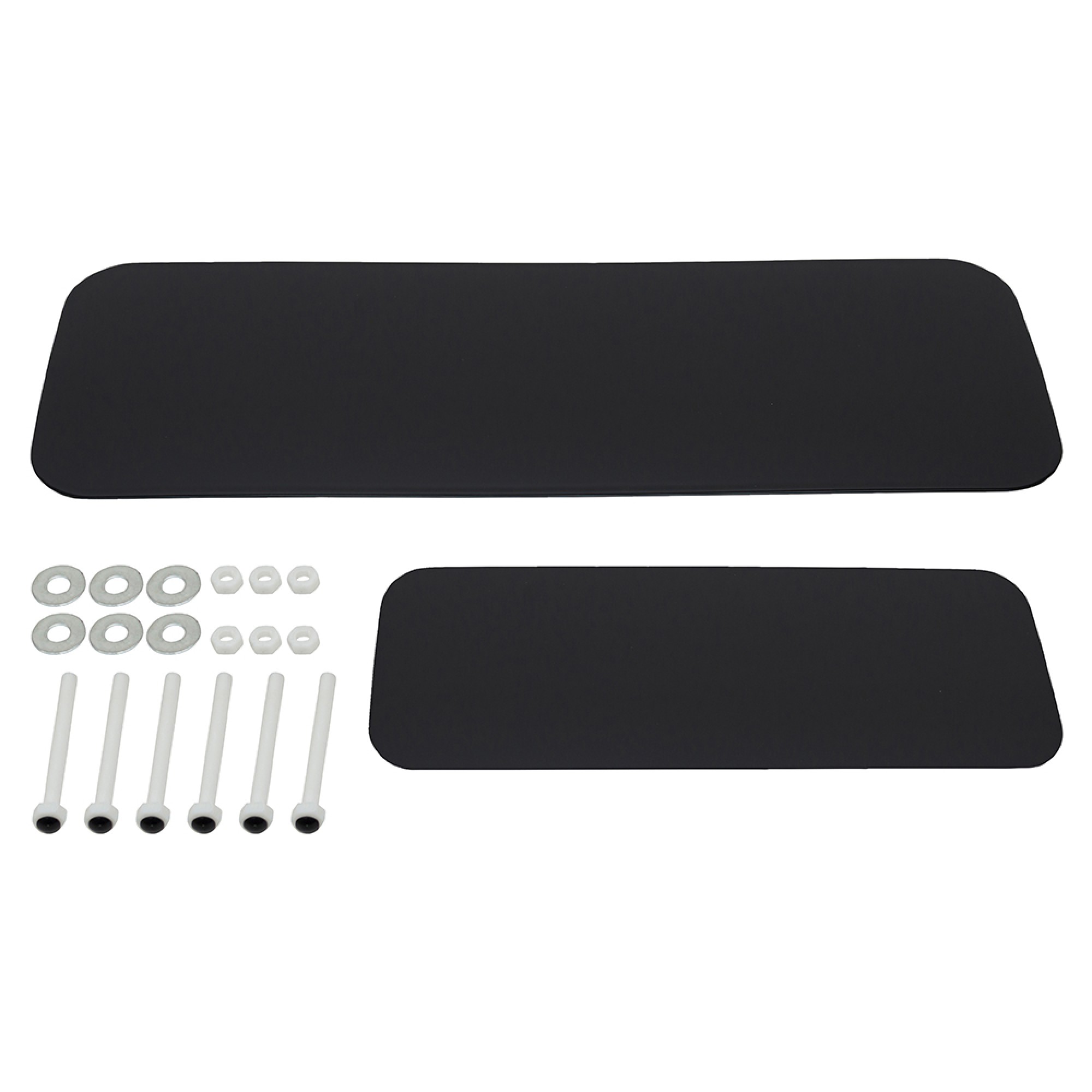 Spare Wheel Cover Plate Set Gloss Black