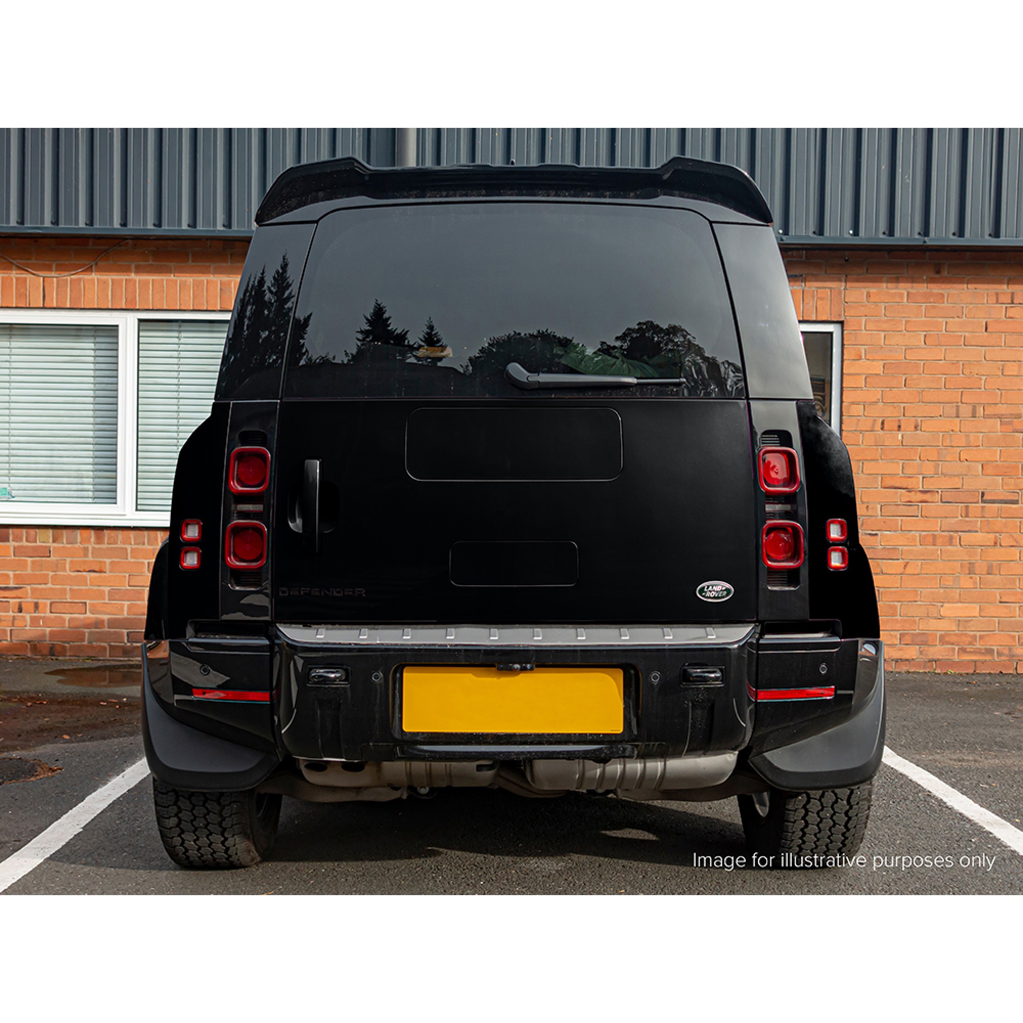 Spare Wheel Cover Plate Set Gloss Black