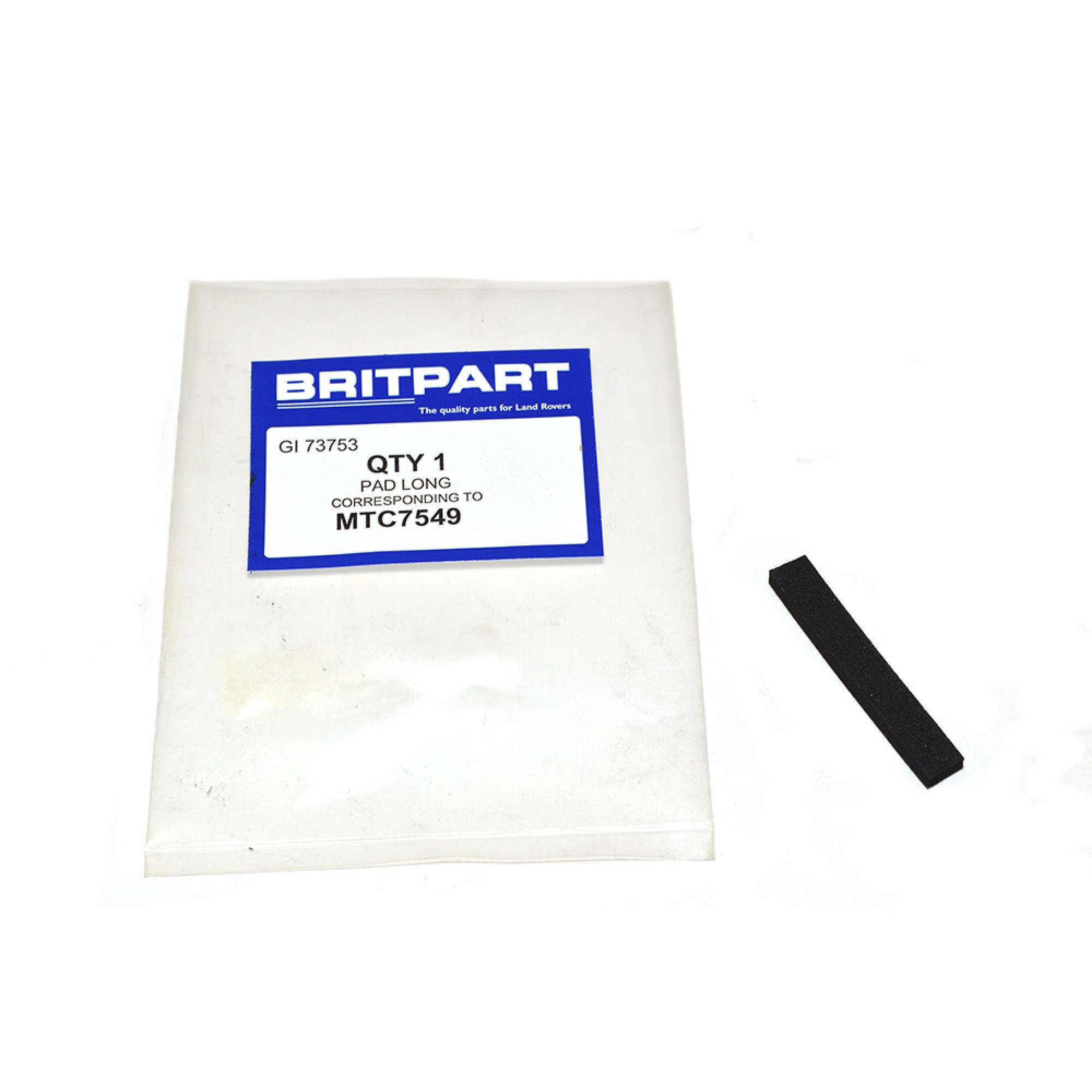 Pad Long Front Door Sidescreen 110 up to 1986 - MTC7549