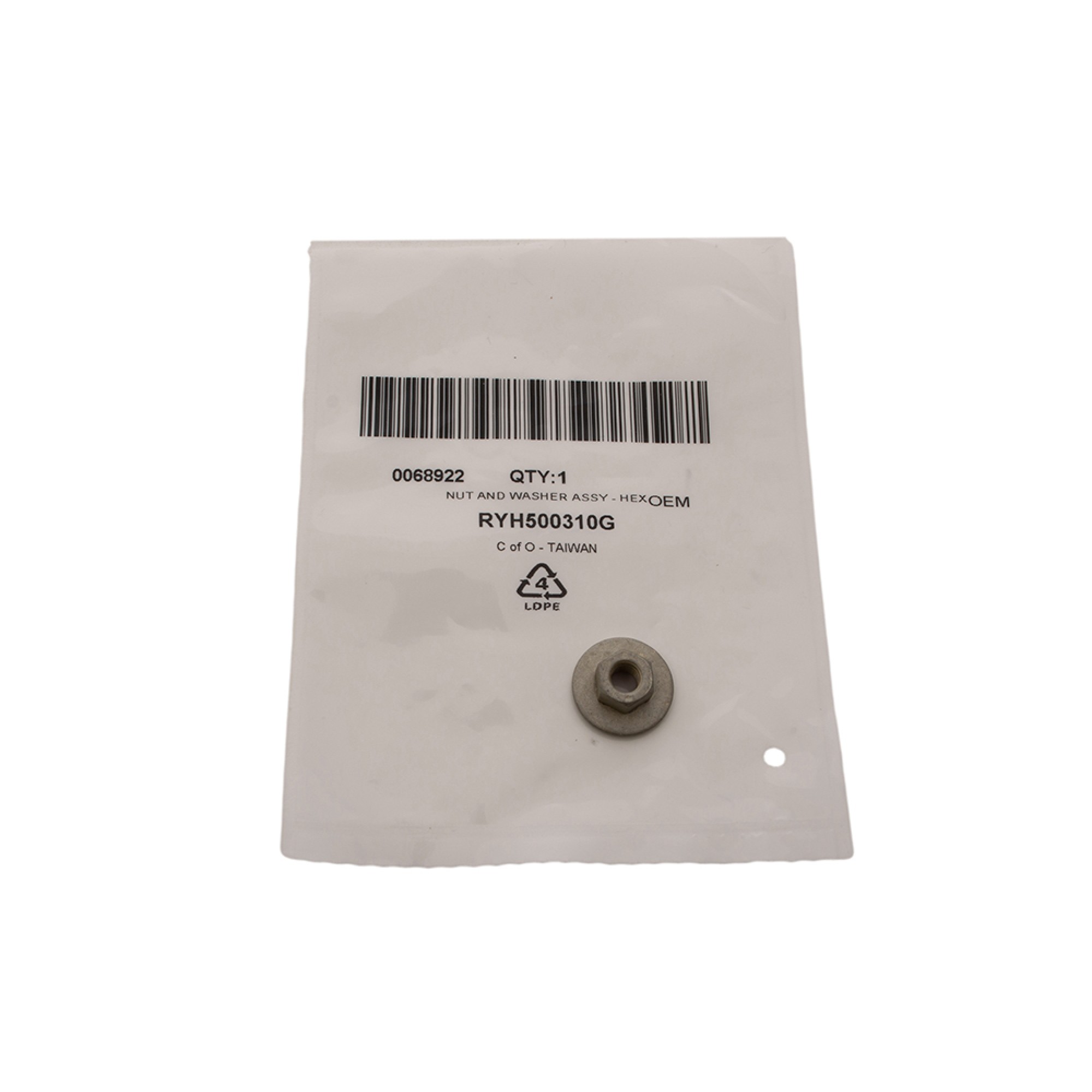 RYH500310 - OEM M6 Nut and Washer