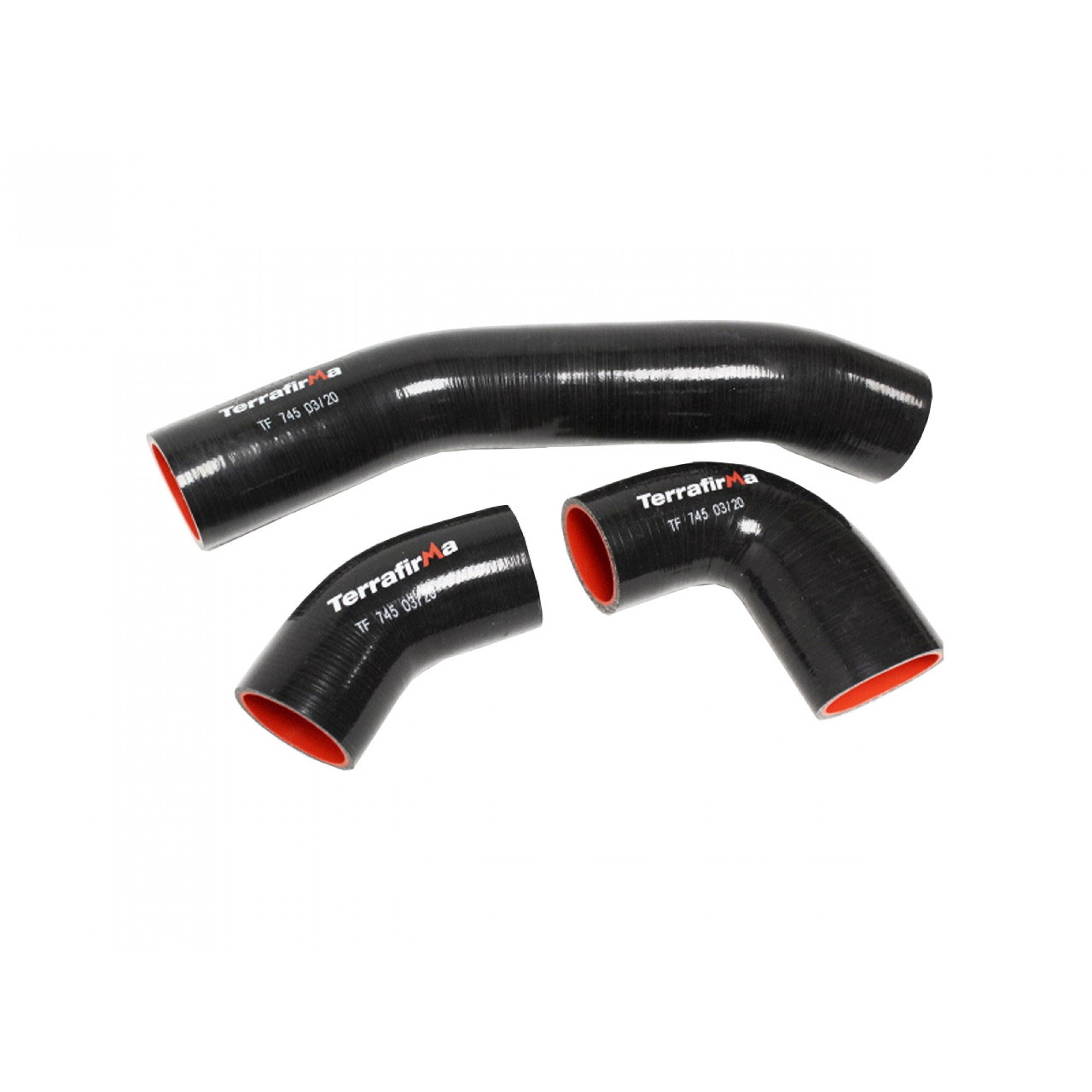 TF745 - Terrafirma Silicone Intercooler Hose Kit Black 90/110/130 Td TD4 2.2