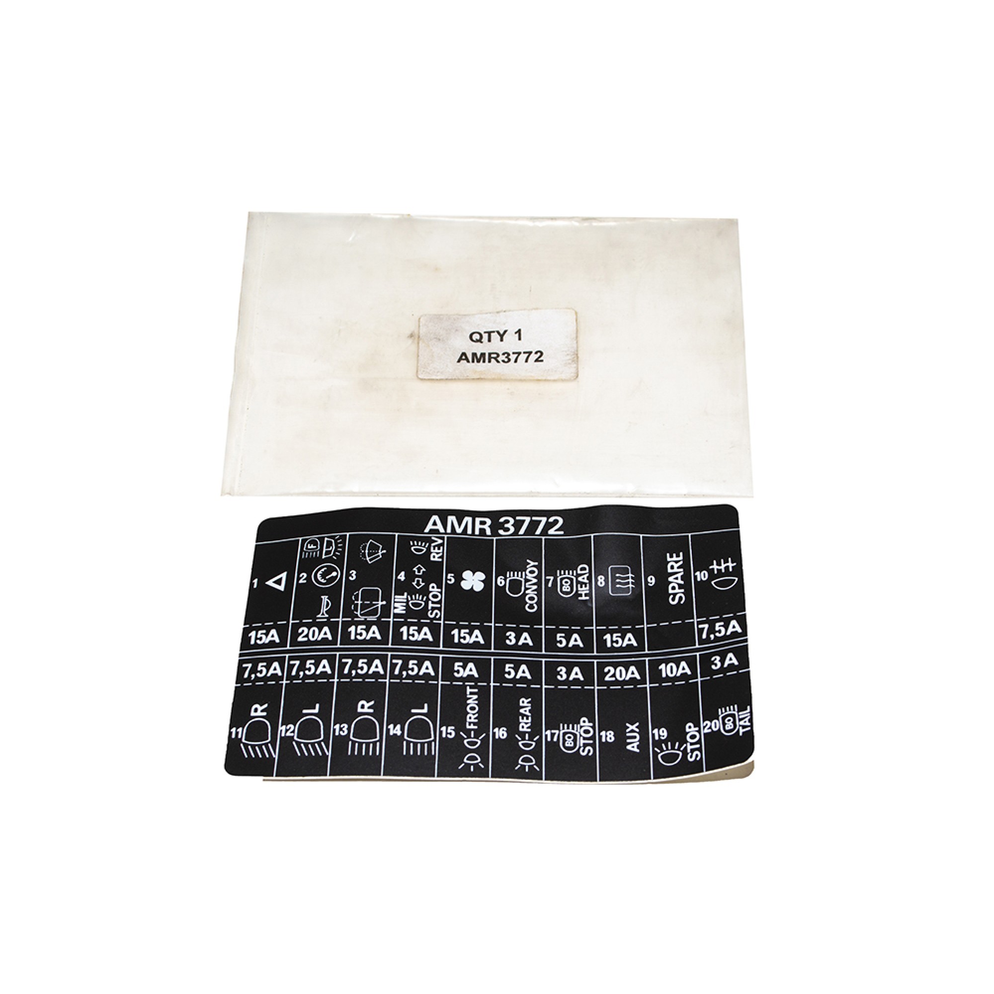 AMR3772 - Genuine Fuse Label 90/110 Military